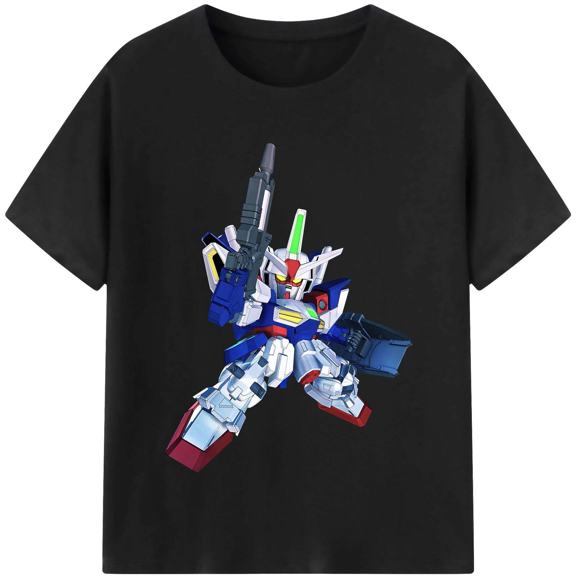 （画像用） 機動戦士ガンダム Mobile Suit Gundam 綿100％半袖Tシャツ（フロントプリント）
