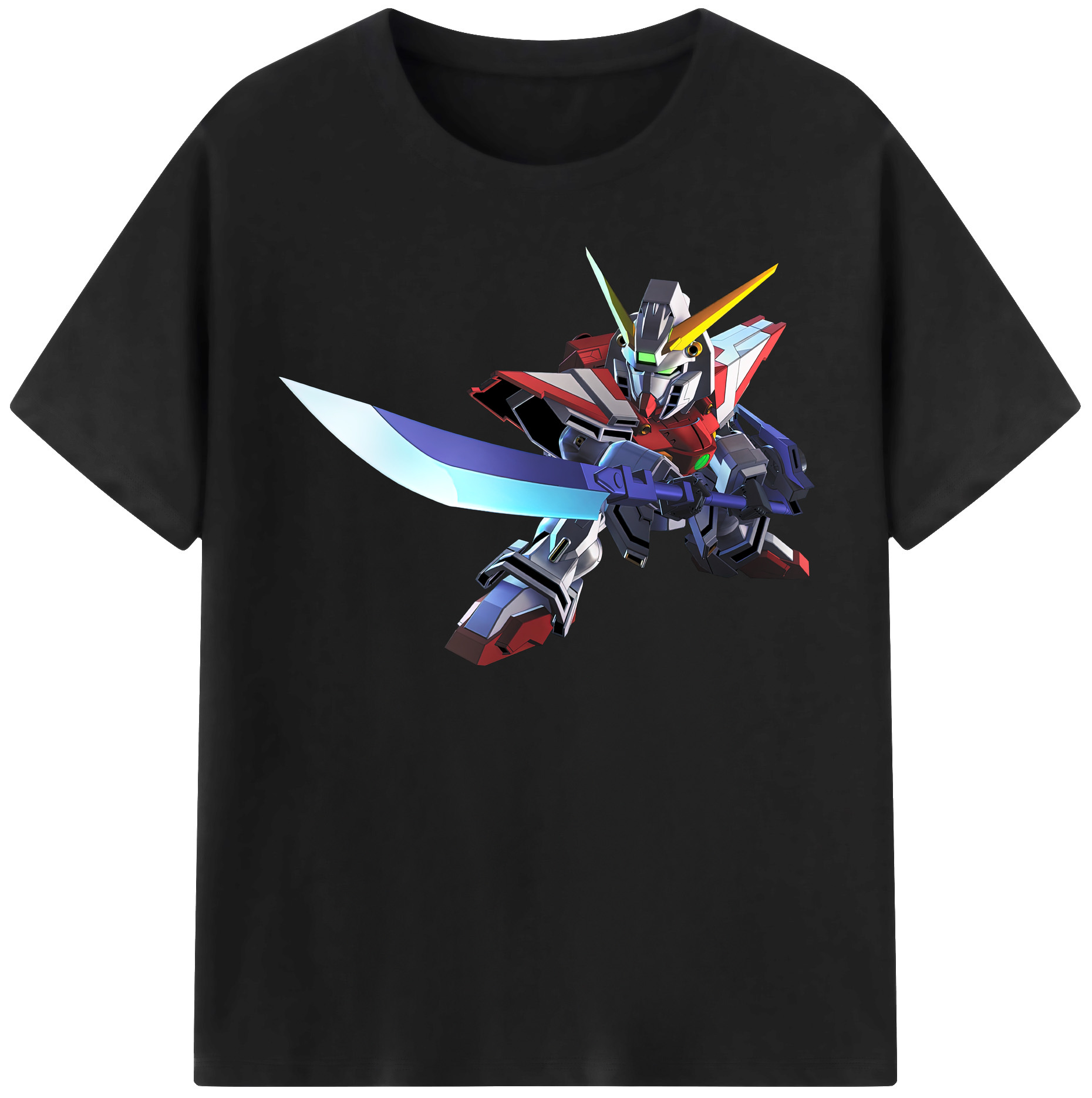 （画像用） 機動戦士ガンダム Mobile Suit Gundam 綿100％半袖Tシャツ（フロントプリント）