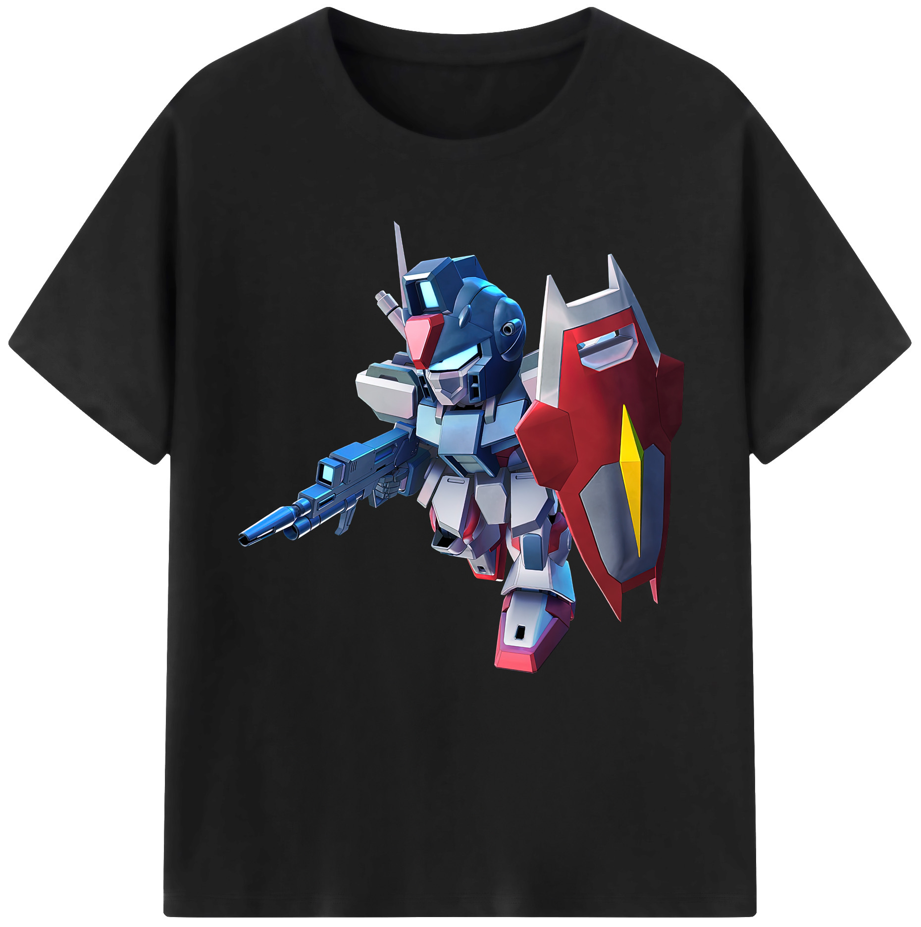 （画像用） 機動戦士ガンダム Mobile Suit Gundam 綿100％半袖Tシャツ（フロントプリント）