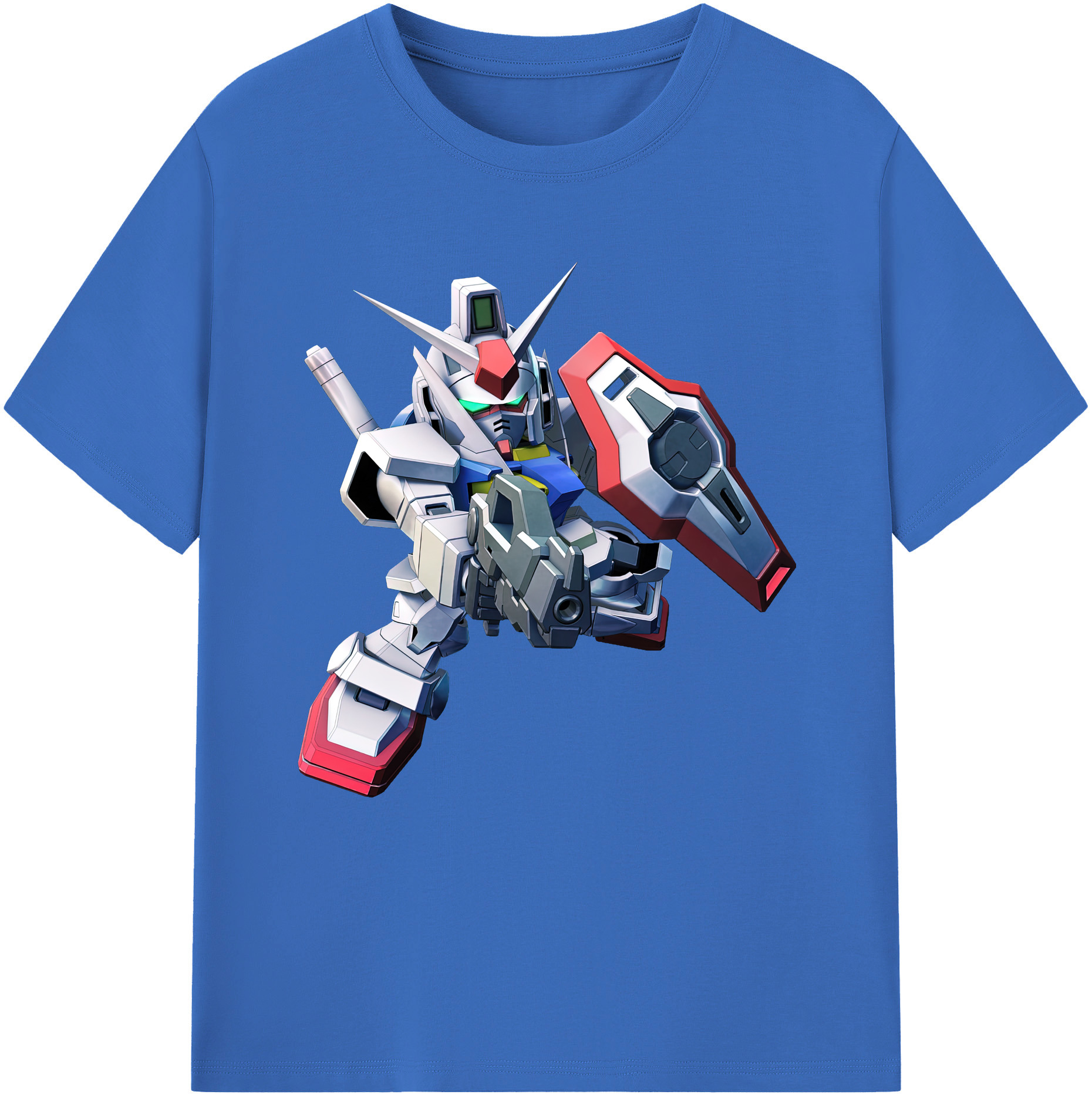 （画像用） 機動戦士ガンダム Mobile Suit Gundam 綿100％半袖Tシャツ（フロントプリント）