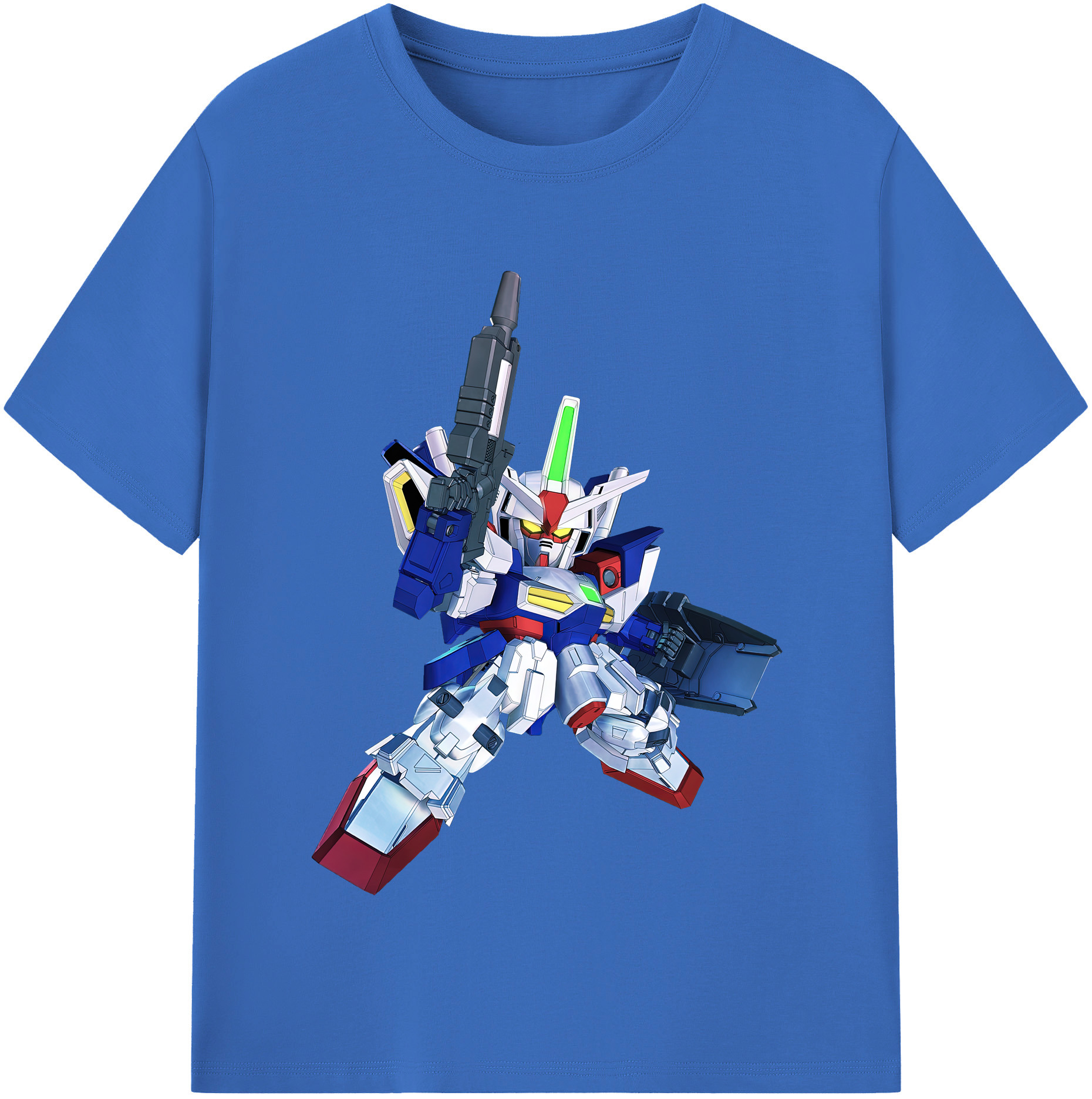 （画像用） 機動戦士ガンダム Mobile Suit Gundam 綿100％半袖Tシャツ（フロントプリント）