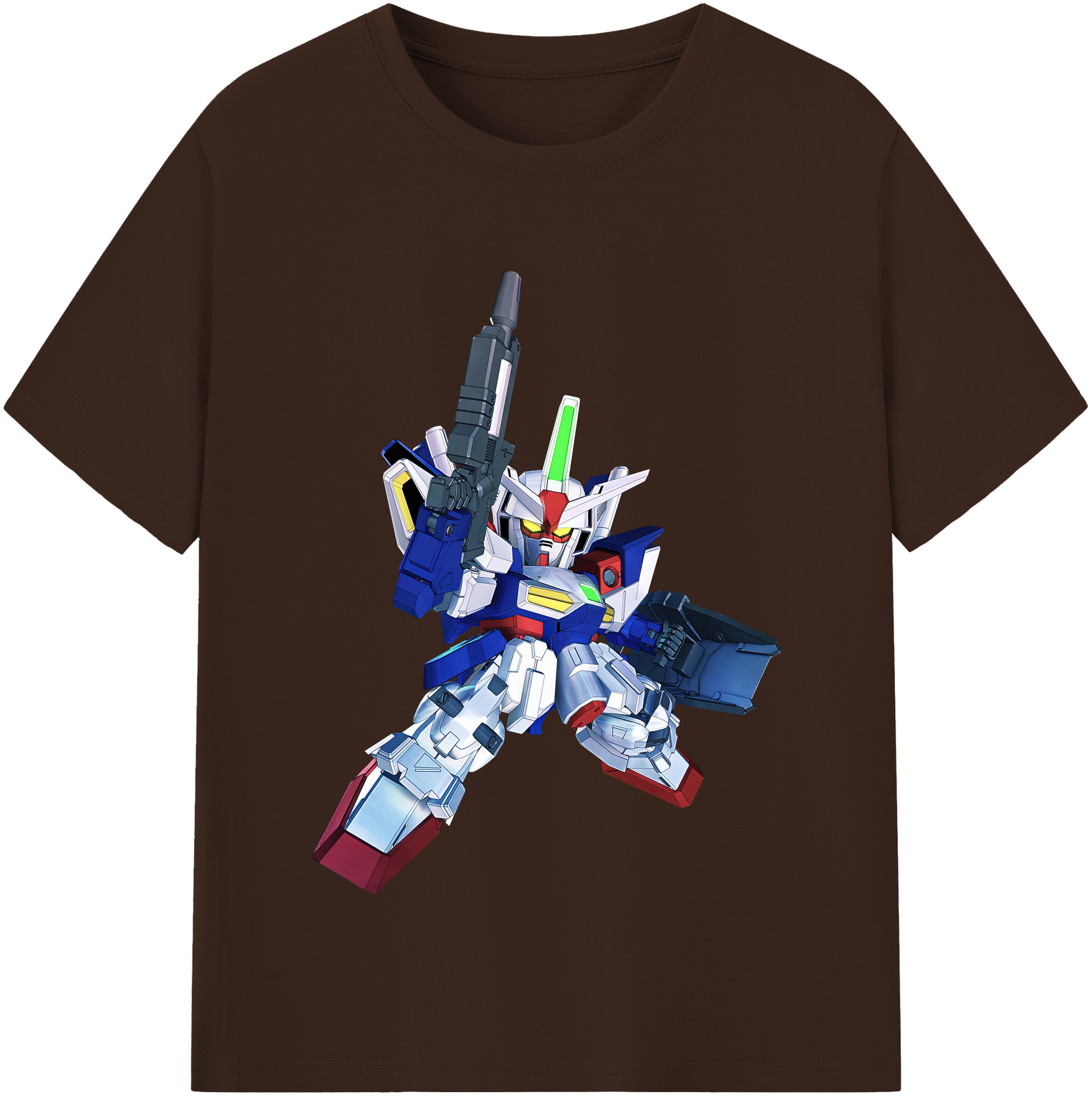 （画像用） 機動戦士ガンダム Mobile Suit Gundam 綿100％半袖Tシャツ（フロントプリント）
