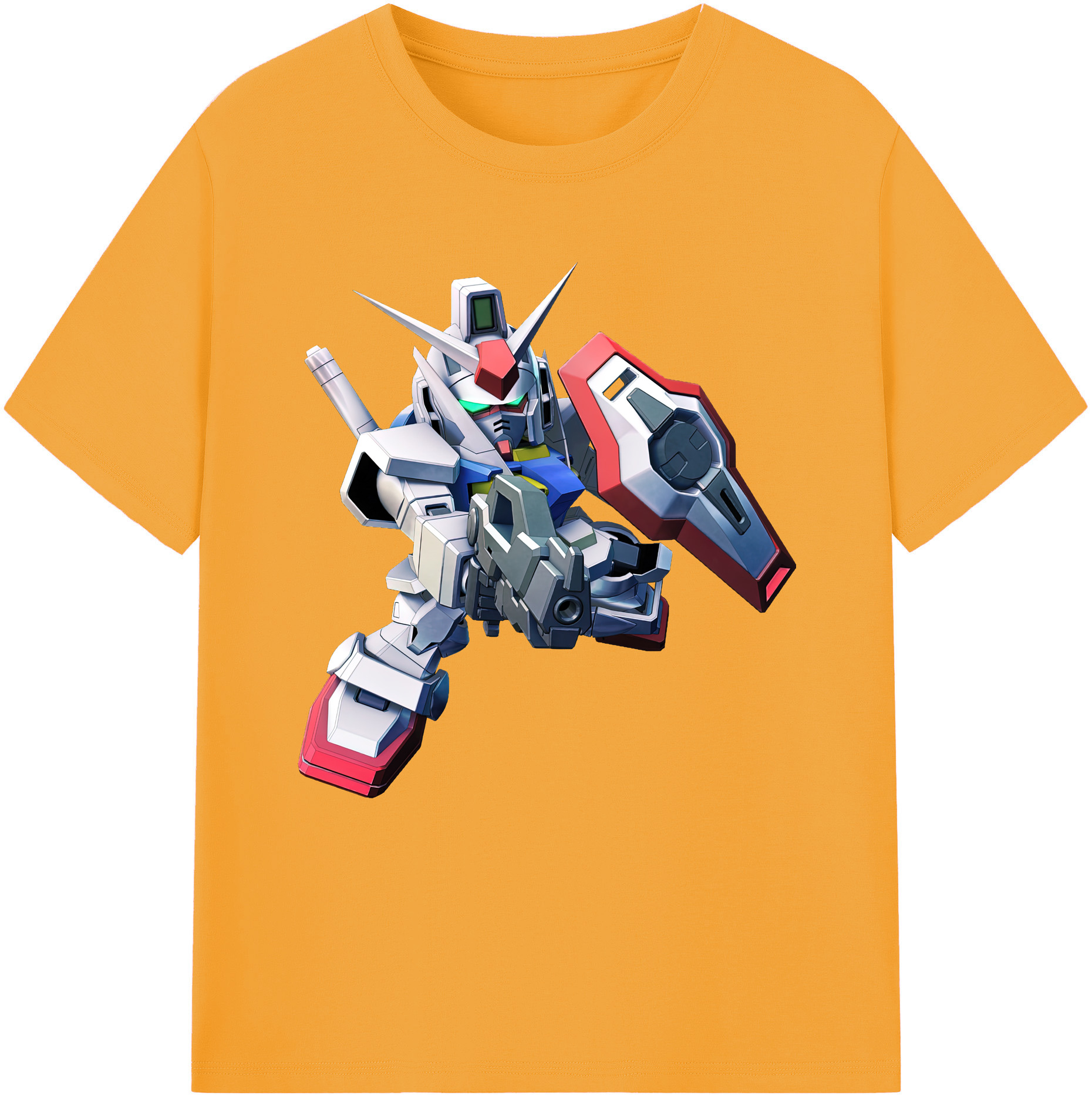 （画像用） 機動戦士ガンダム Mobile Suit Gundam 綿100％半袖Tシャツ（フロントプリント）