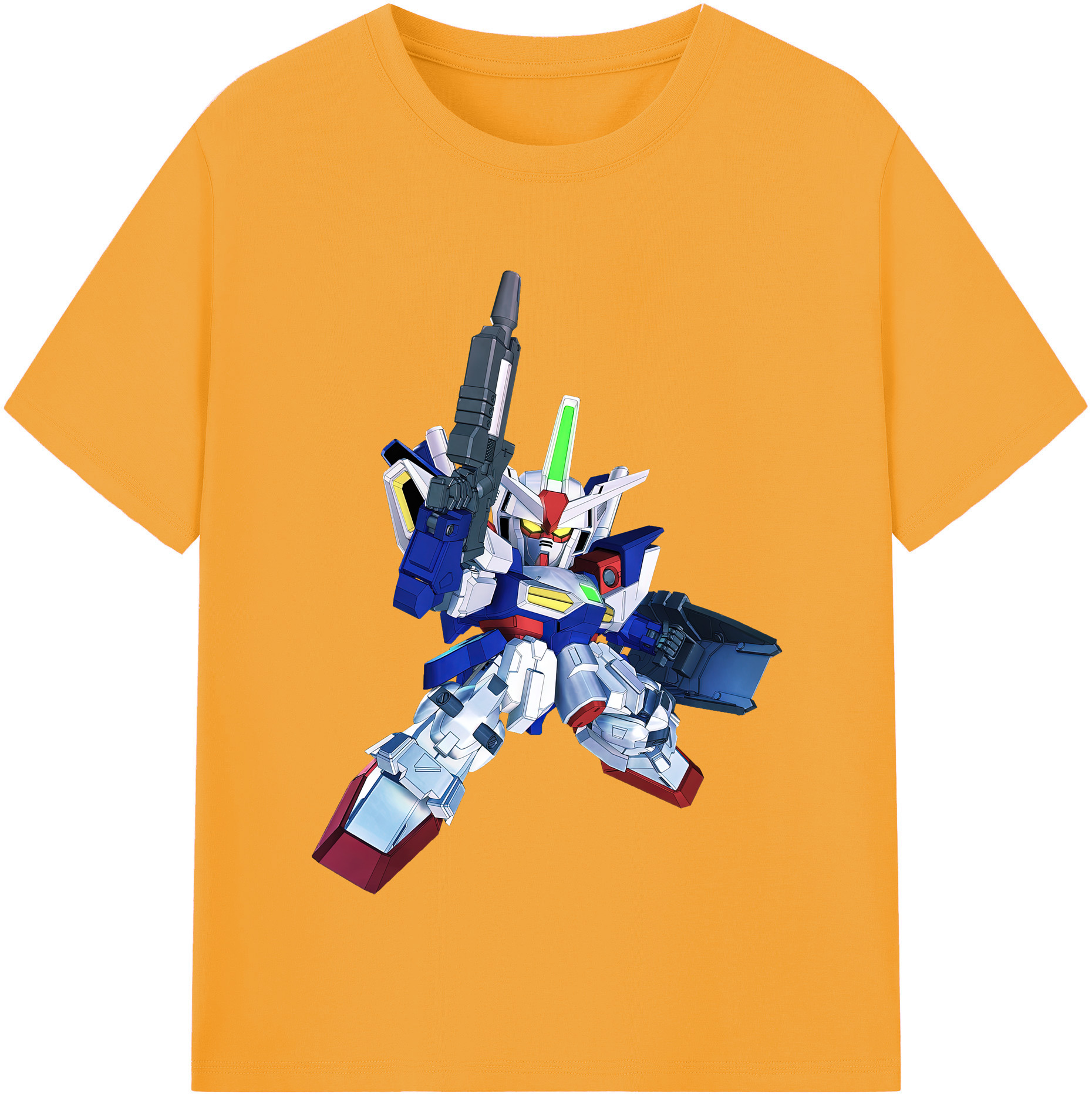 （画像用） 機動戦士ガンダム Mobile Suit Gundam 綿100％半袖Tシャツ（フロントプリント）
