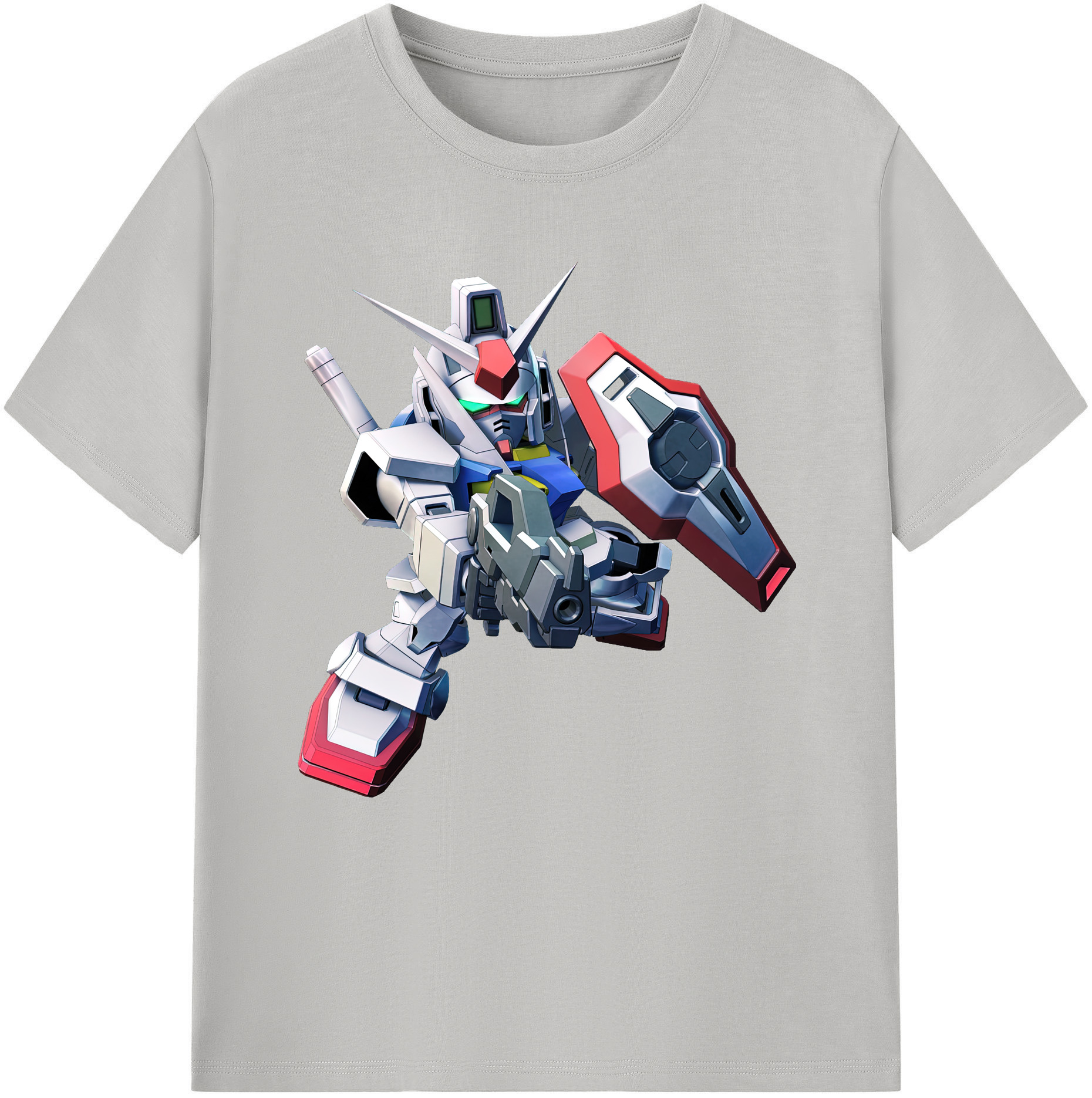 （画像用） 機動戦士ガンダム Mobile Suit Gundam 綿100％半袖Tシャツ（フロントプリント）