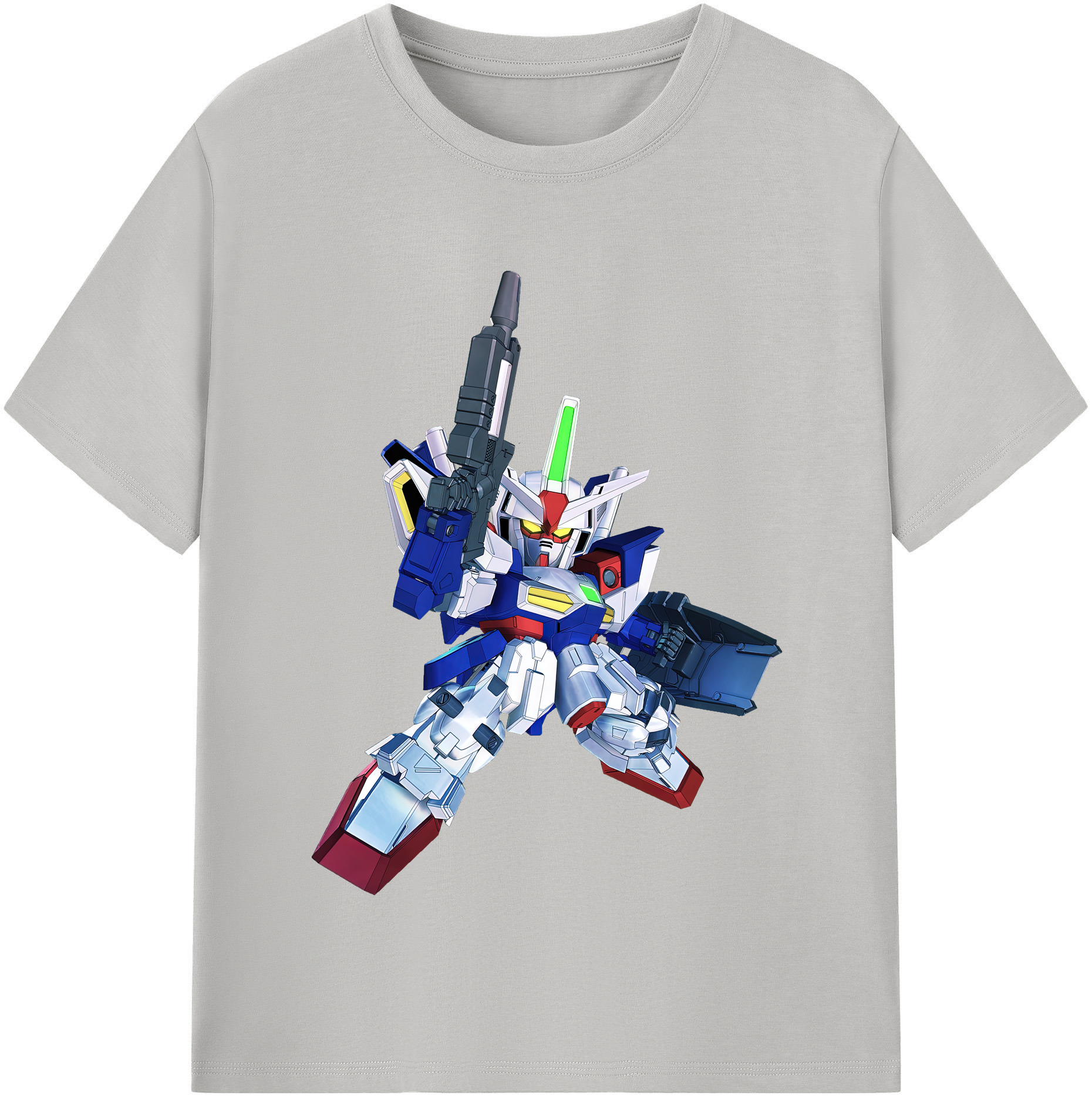 （画像用） 機動戦士ガンダム Mobile Suit Gundam 綿100％半袖Tシャツ（フロントプリント）