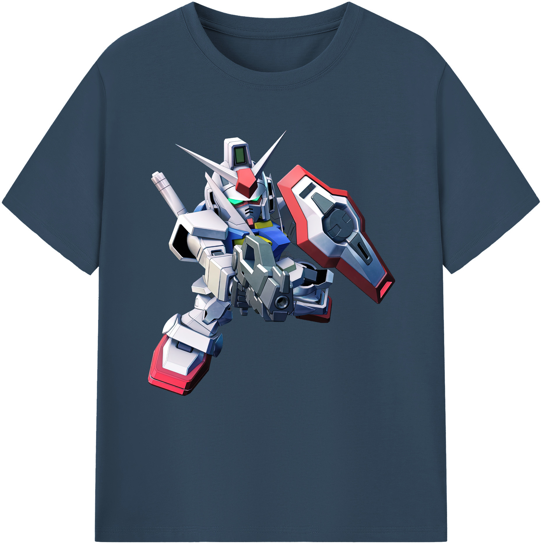 （画像用） 機動戦士ガンダム Mobile Suit Gundam 綿100％半袖Tシャツ（フロントプリント）