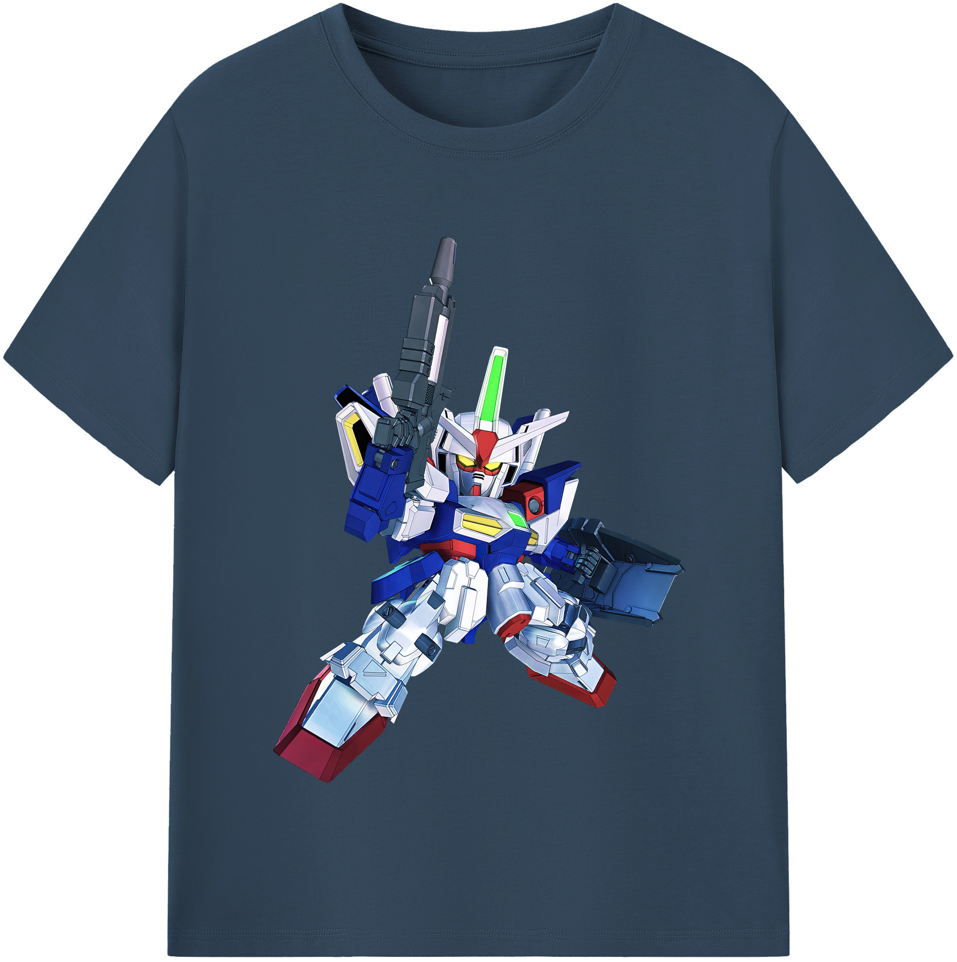 （画像用） 機動戦士ガンダム Mobile Suit Gundam 綿100％半袖Tシャツ（フロントプリント）