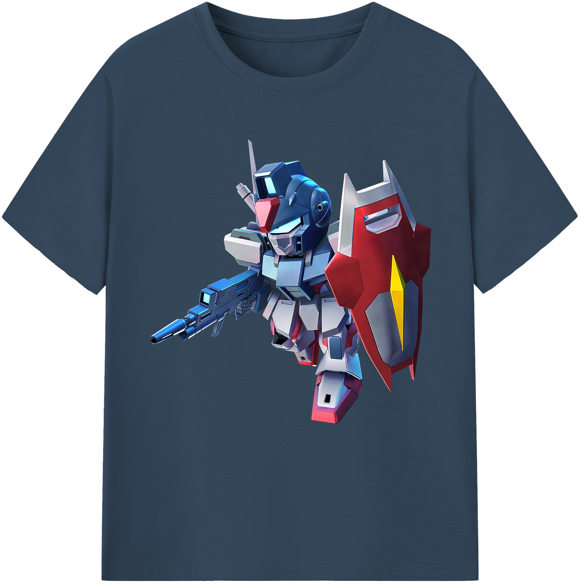 （画像用） 機動戦士ガンダム Mobile Suit Gundam 綿100％半袖Tシャツ（フロントプリント）