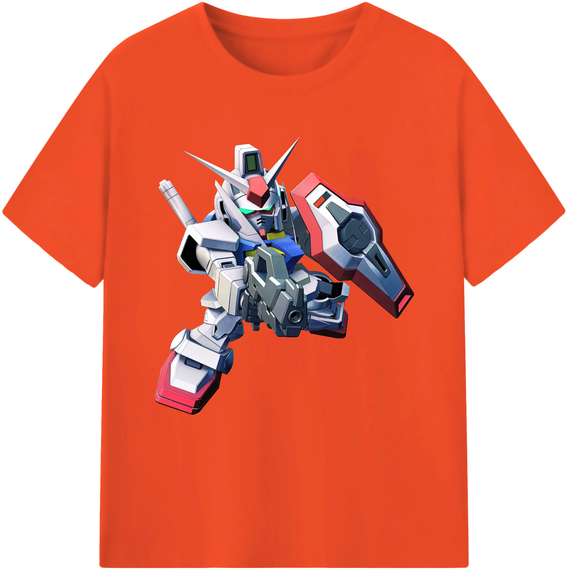 （画像用） 機動戦士ガンダム Mobile Suit Gundam 綿100％半袖Tシャツ（フロントプリント）