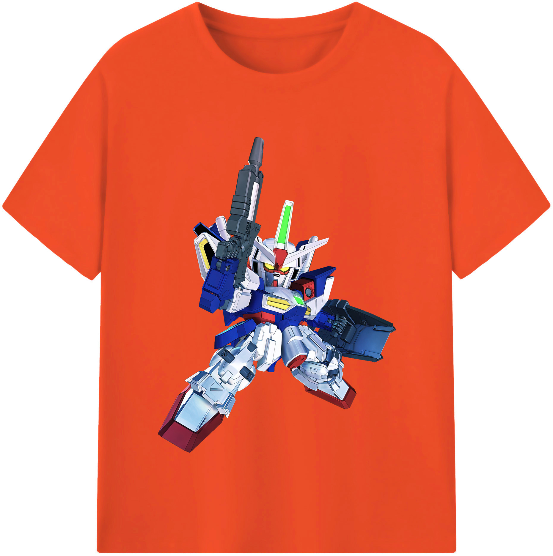 （画像用） 機動戦士ガンダム Mobile Suit Gundam 綿100％半袖Tシャツ（フロントプリント）
