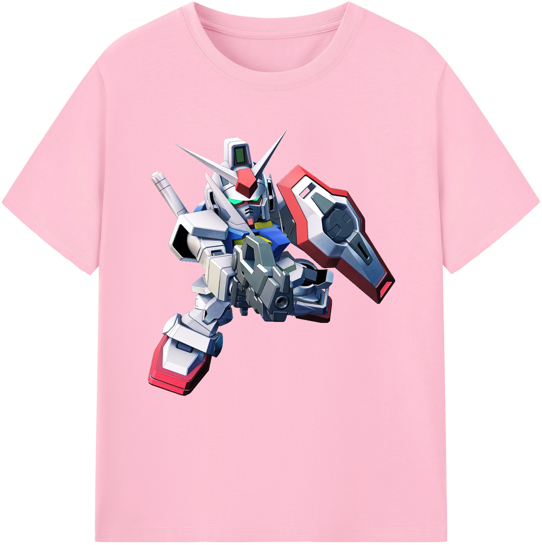 （画像用） 機動戦士ガンダム Mobile Suit Gundam 綿100％半袖Tシャツ（フロントプリント）
