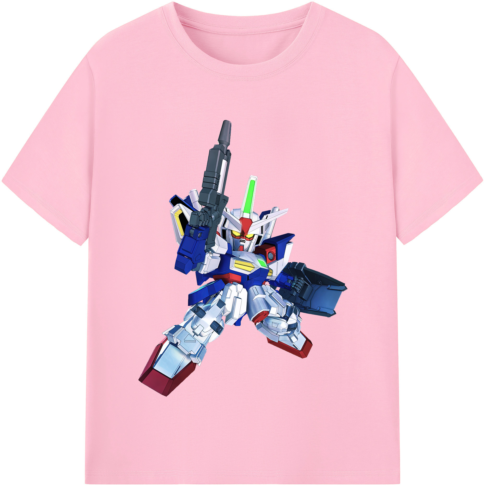 （画像用） 機動戦士ガンダム Mobile Suit Gundam 綿100％半袖Tシャツ（フロントプリント）