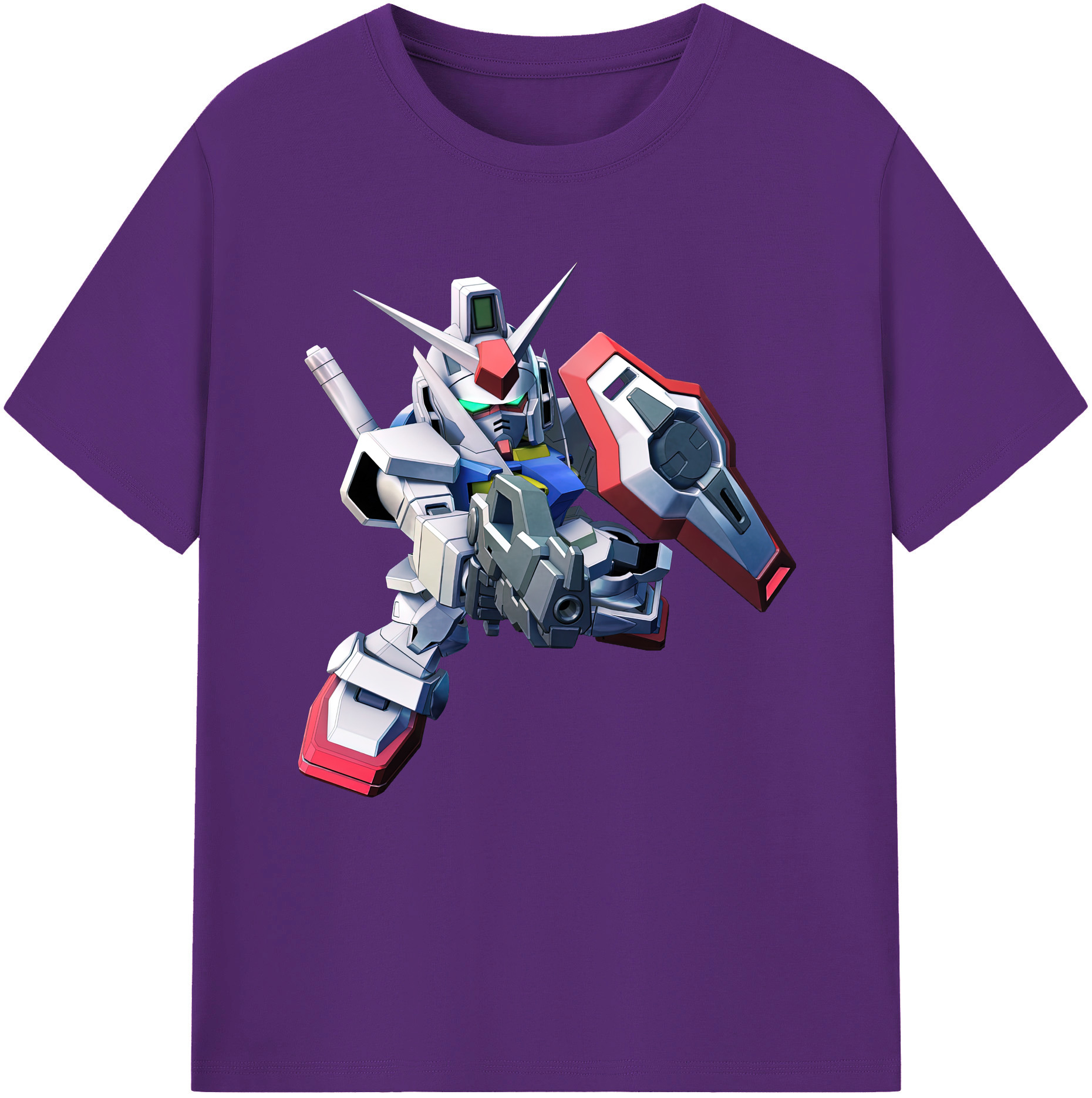 （画像用） 機動戦士ガンダム Mobile Suit Gundam 綿100％半袖Tシャツ（フロントプリント）