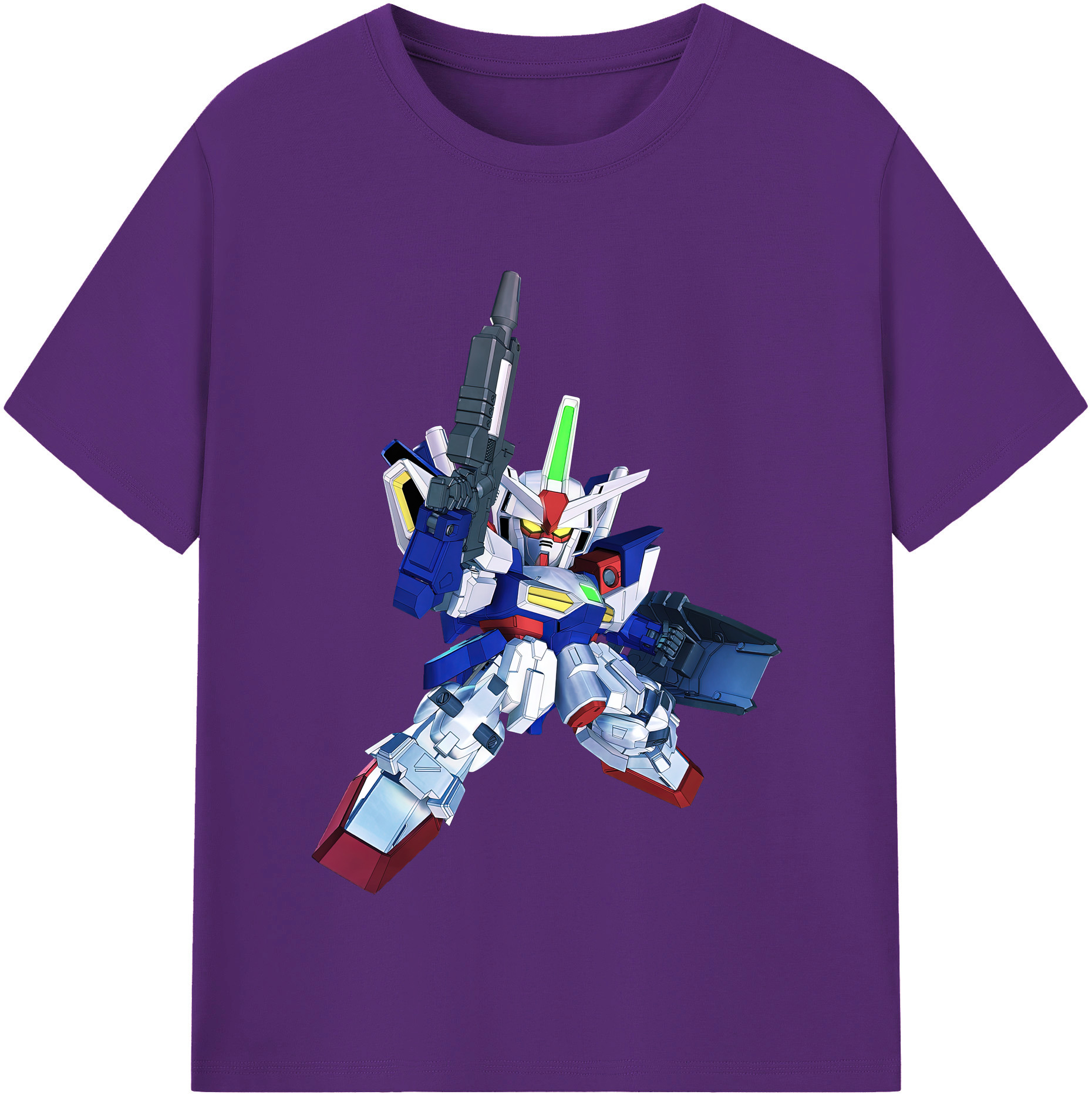 （画像用） 機動戦士ガンダム Mobile Suit Gundam 綿100％半袖Tシャツ（フロントプリント）
