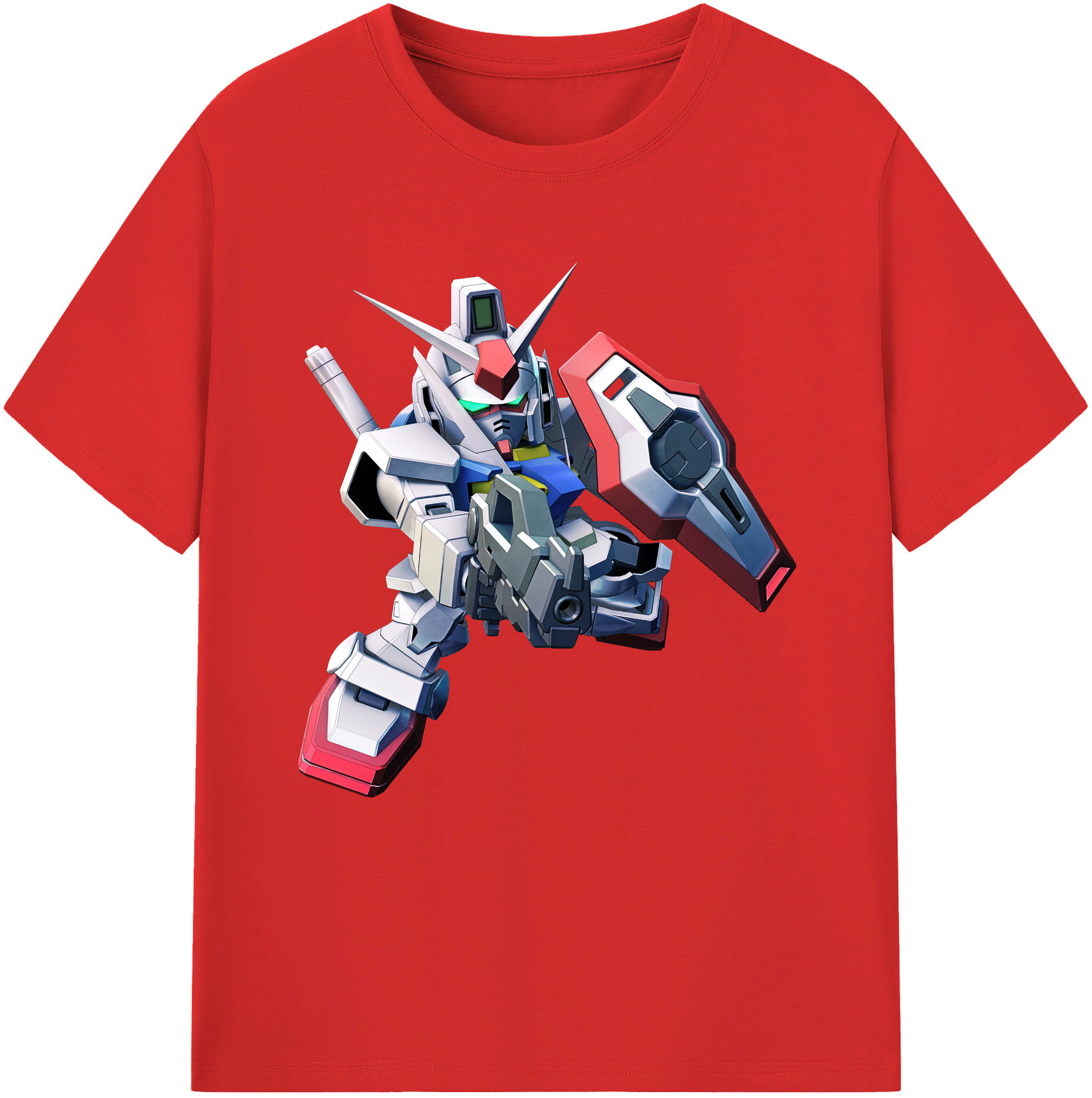 （画像用） 機動戦士ガンダム Mobile Suit Gundam 綿100％半袖Tシャツ（フロントプリント）
