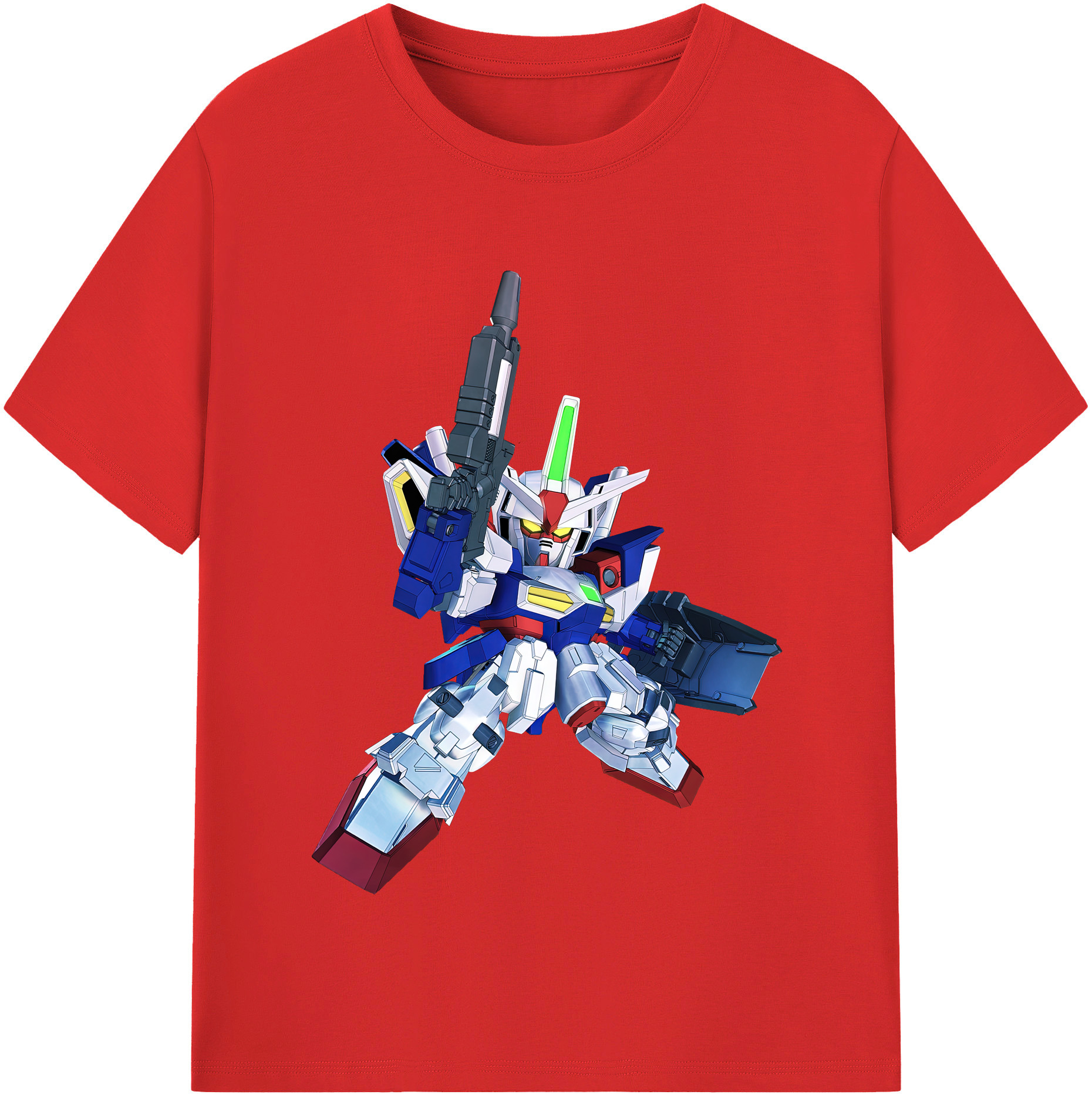 （画像用） 機動戦士ガンダム Mobile Suit Gundam 綿100％半袖Tシャツ（フロントプリント）