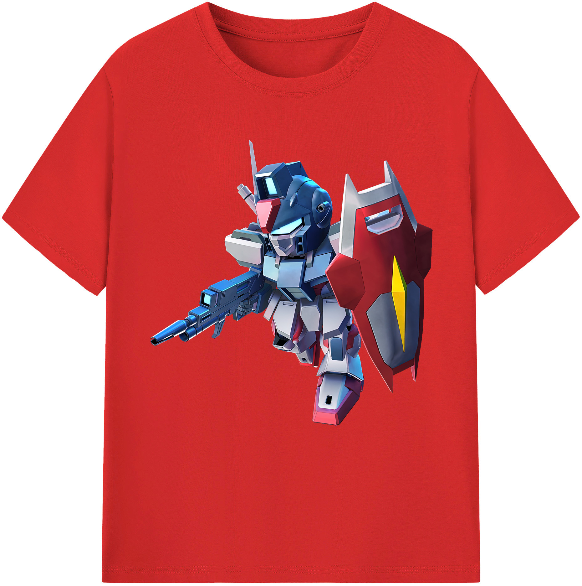 （画像用） 機動戦士ガンダム Mobile Suit Gundam 綿100％半袖Tシャツ（フロントプリント）