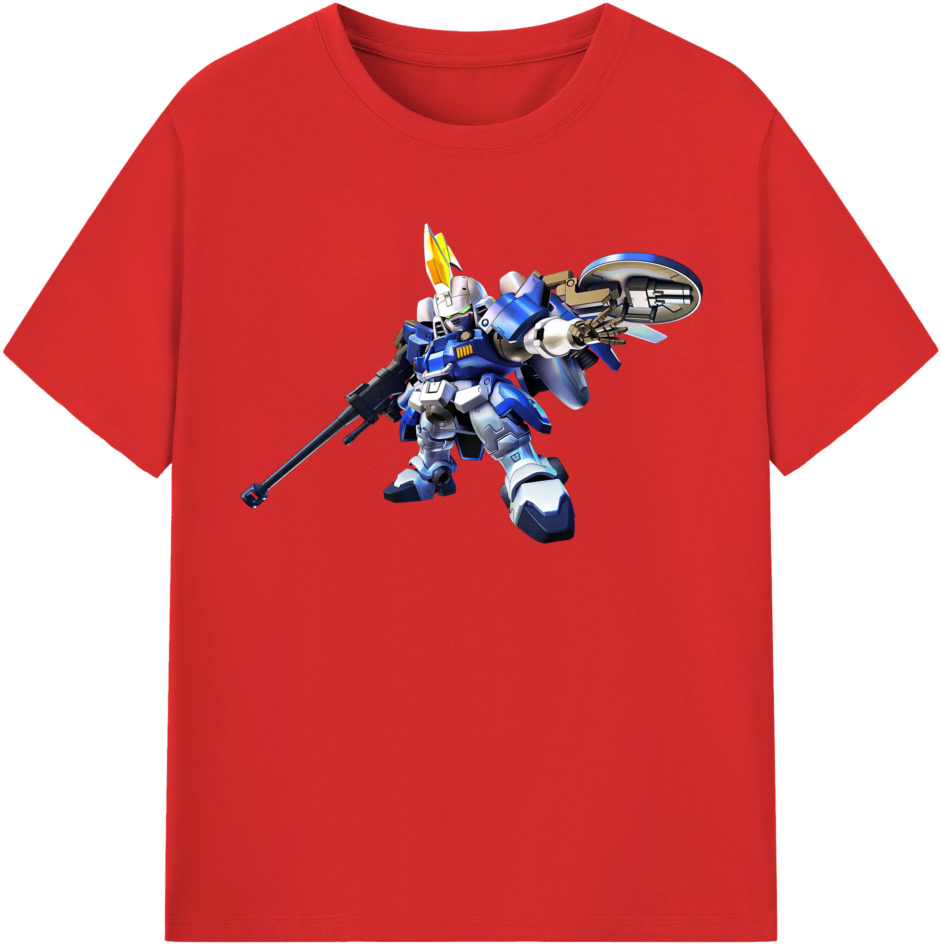 （画像用） 機動戦士ガンダム Mobile Suit Gundam 綿100％半袖Tシャツ（フロントプリント）