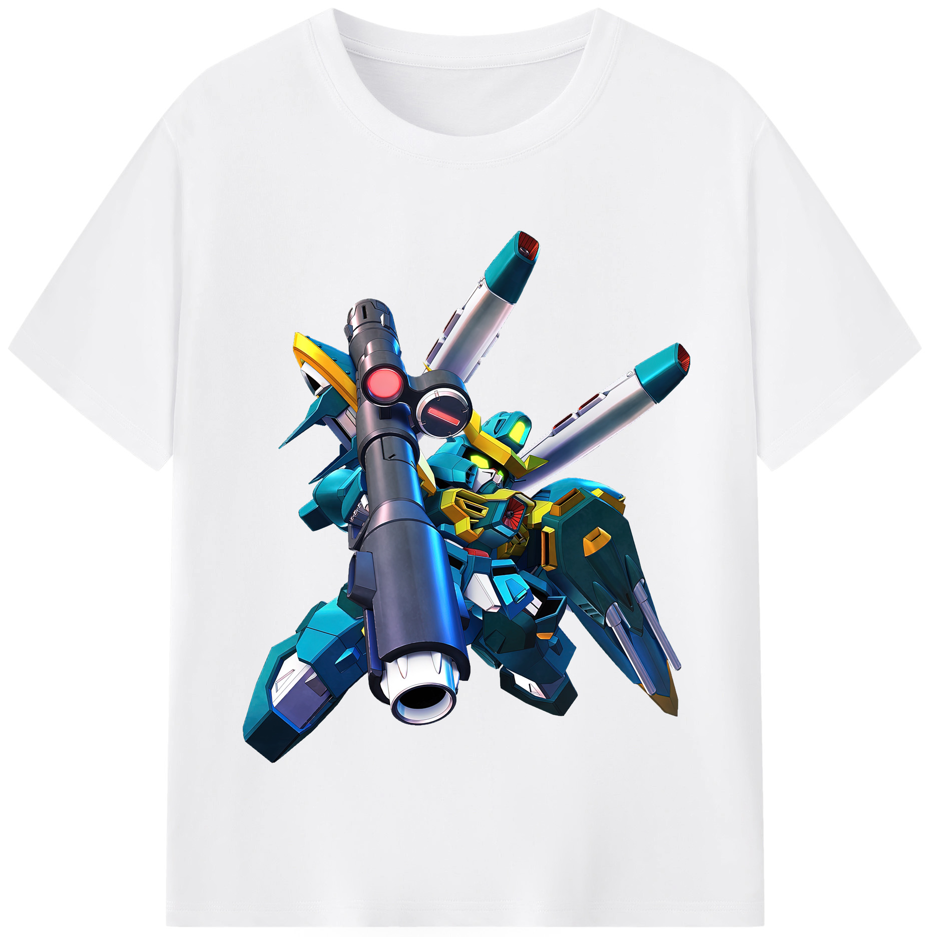 （画像用） 機動戦士ガンダム Mobile Suit Gundam 綿100％半袖Tシャツ（フロントプリント）