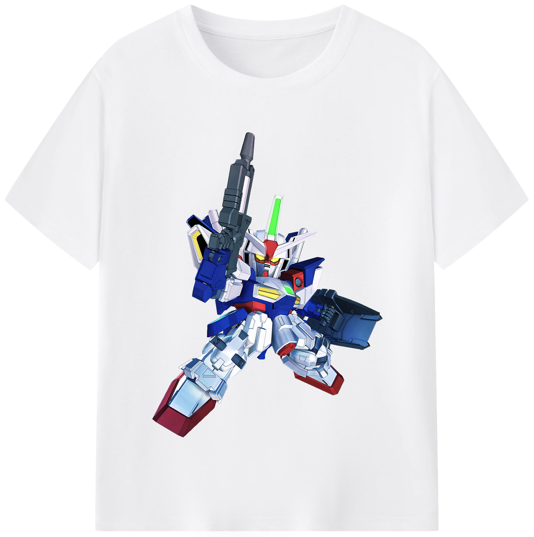 （画像用） 機動戦士ガンダム Mobile Suit Gundam 綿100％半袖Tシャツ（フロントプリント）