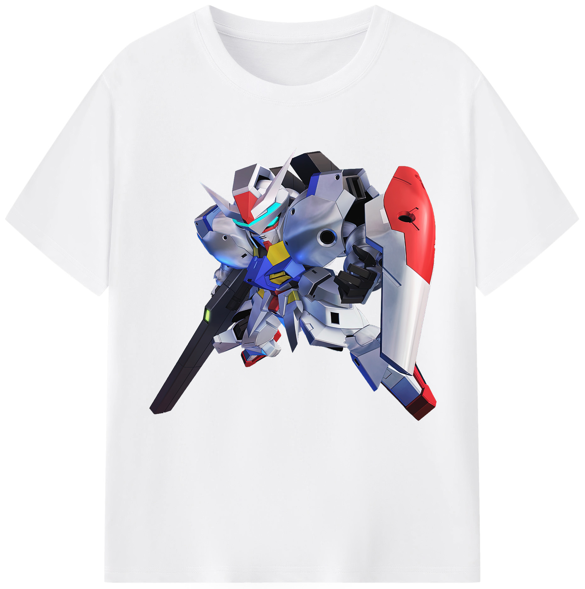 （画像用） 機動戦士ガンダム Mobile Suit Gundam 綿100％半袖Tシャツ（フロントプリント）