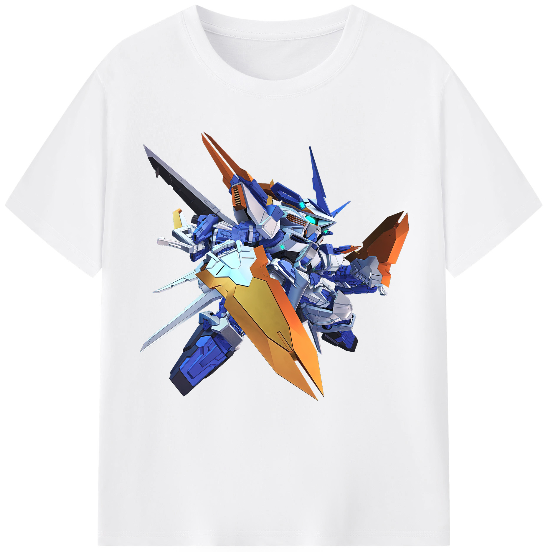 （画像用） 機動戦士ガンダム Mobile Suit Gundam 綿100％半袖Tシャツ（フロントプリント）