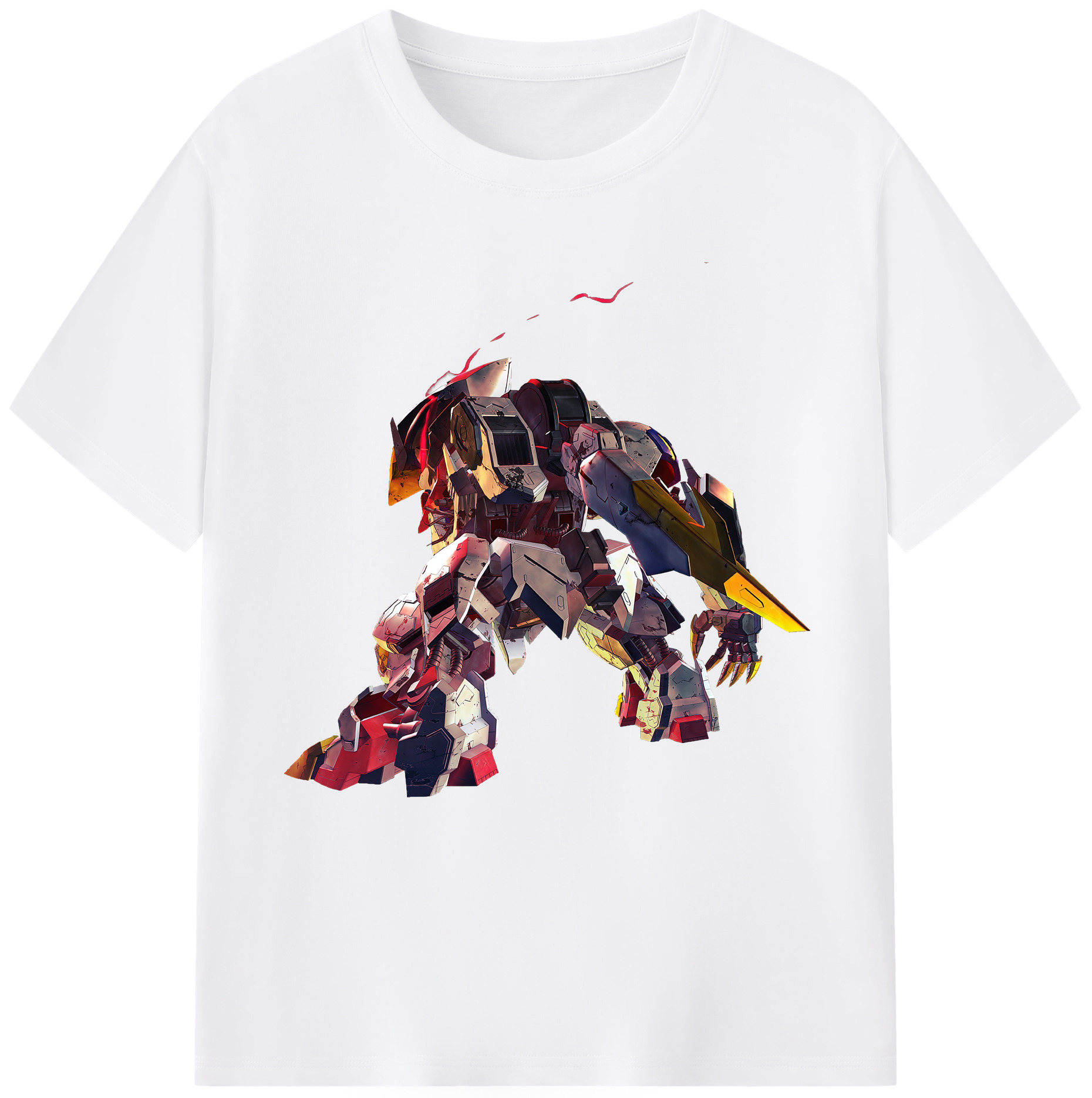 （画像用） 機動戦士ガンダム Mobile Suit Gundam 綿100％半袖Tシャツ（フロントプリント）