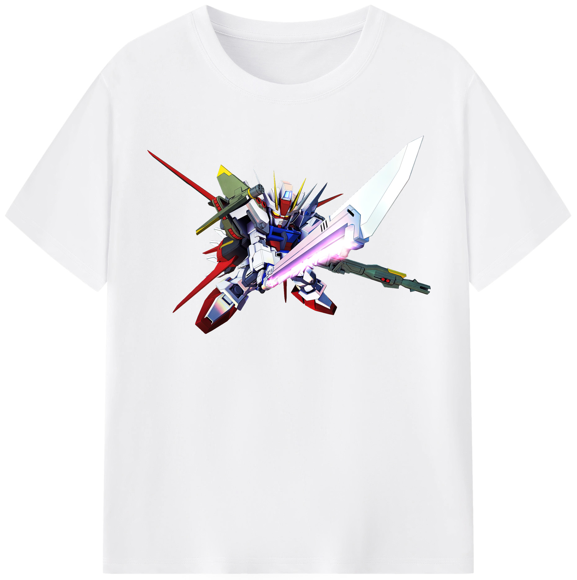 （画像用） 機動戦士ガンダム Mobile Suit Gundam 綿100％半袖Tシャツ（フロントプリント）