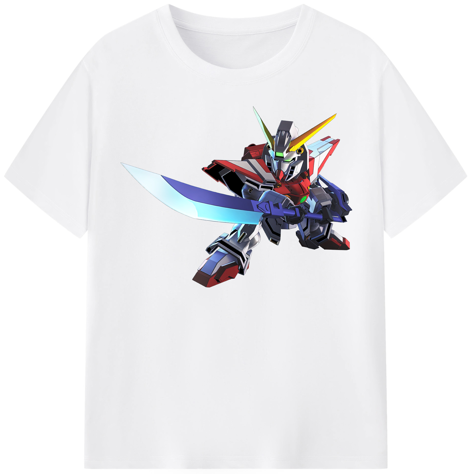 （画像用） 機動戦士ガンダム Mobile Suit Gundam 綿100％半袖Tシャツ（フロントプリント）