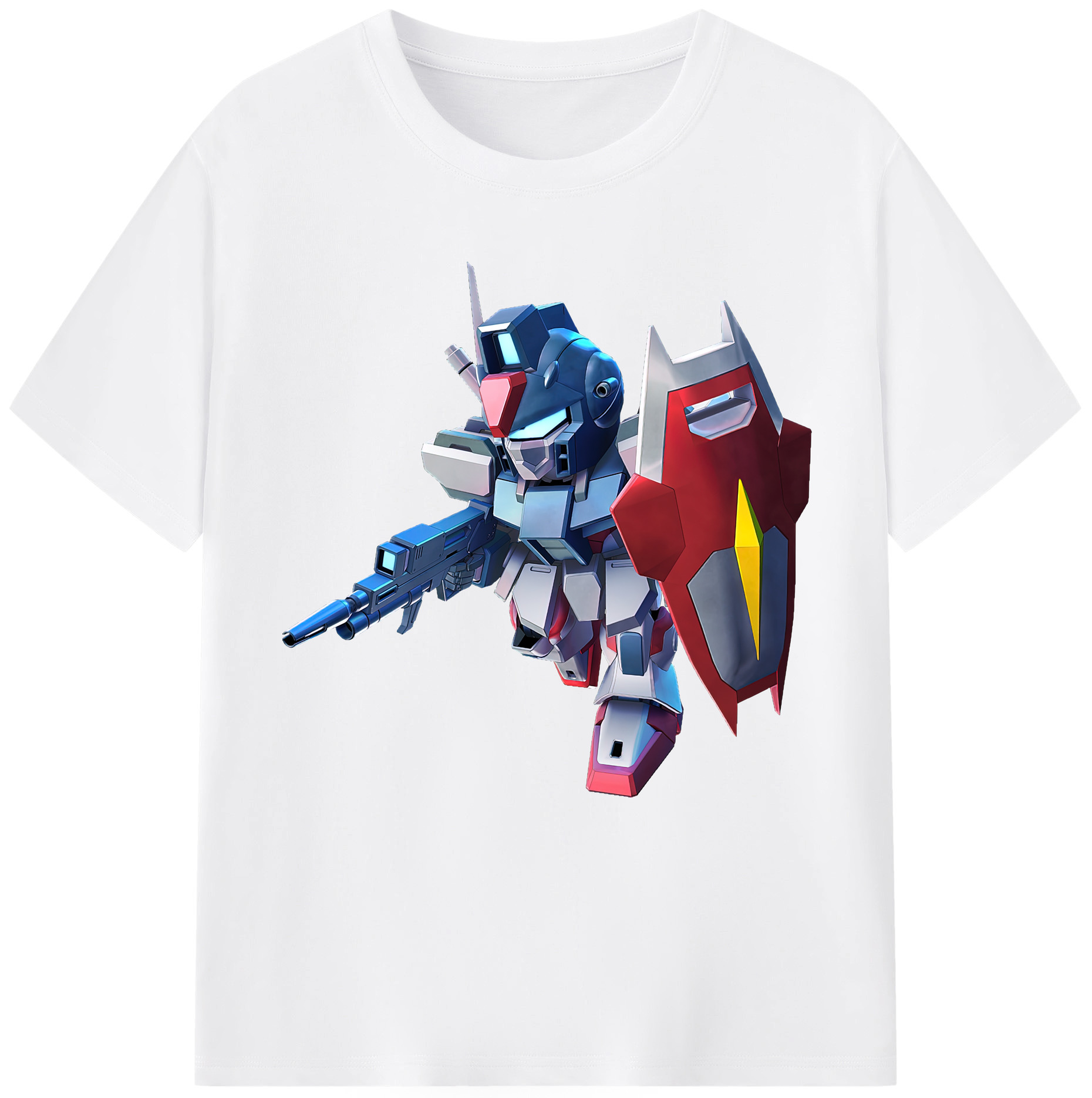 （画像用） 機動戦士ガンダム Mobile Suit Gundam 綿100％半袖Tシャツ（フロントプリント）