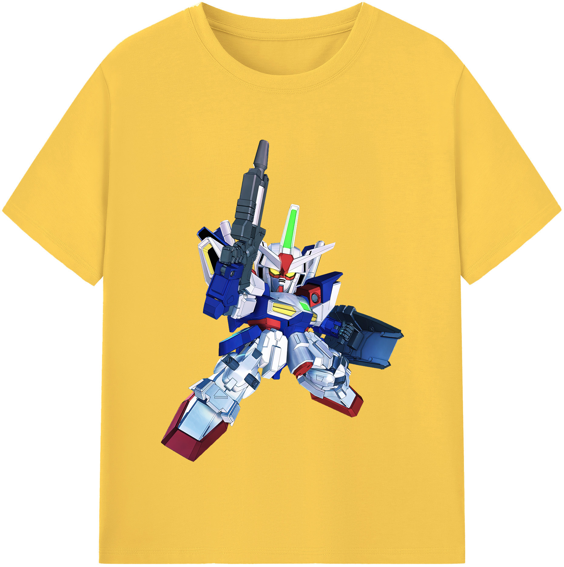 （画像用） 機動戦士ガンダム Mobile Suit Gundam 綿100％半袖Tシャツ（フロントプリント）