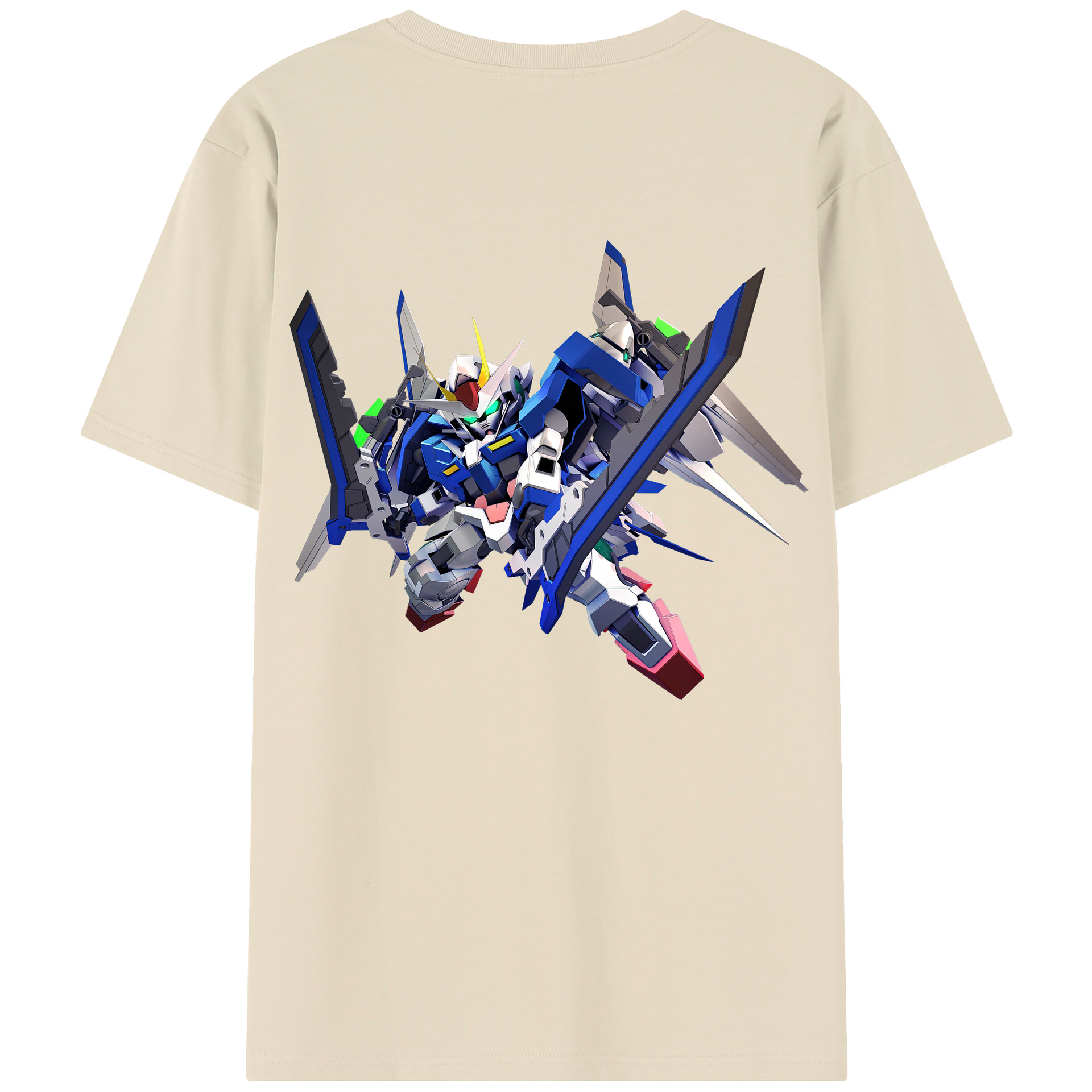 （画像用） 機動戦士ガンダム Mobile Suit Gundam 綿100％半袖Tシャツ（背面プリント）