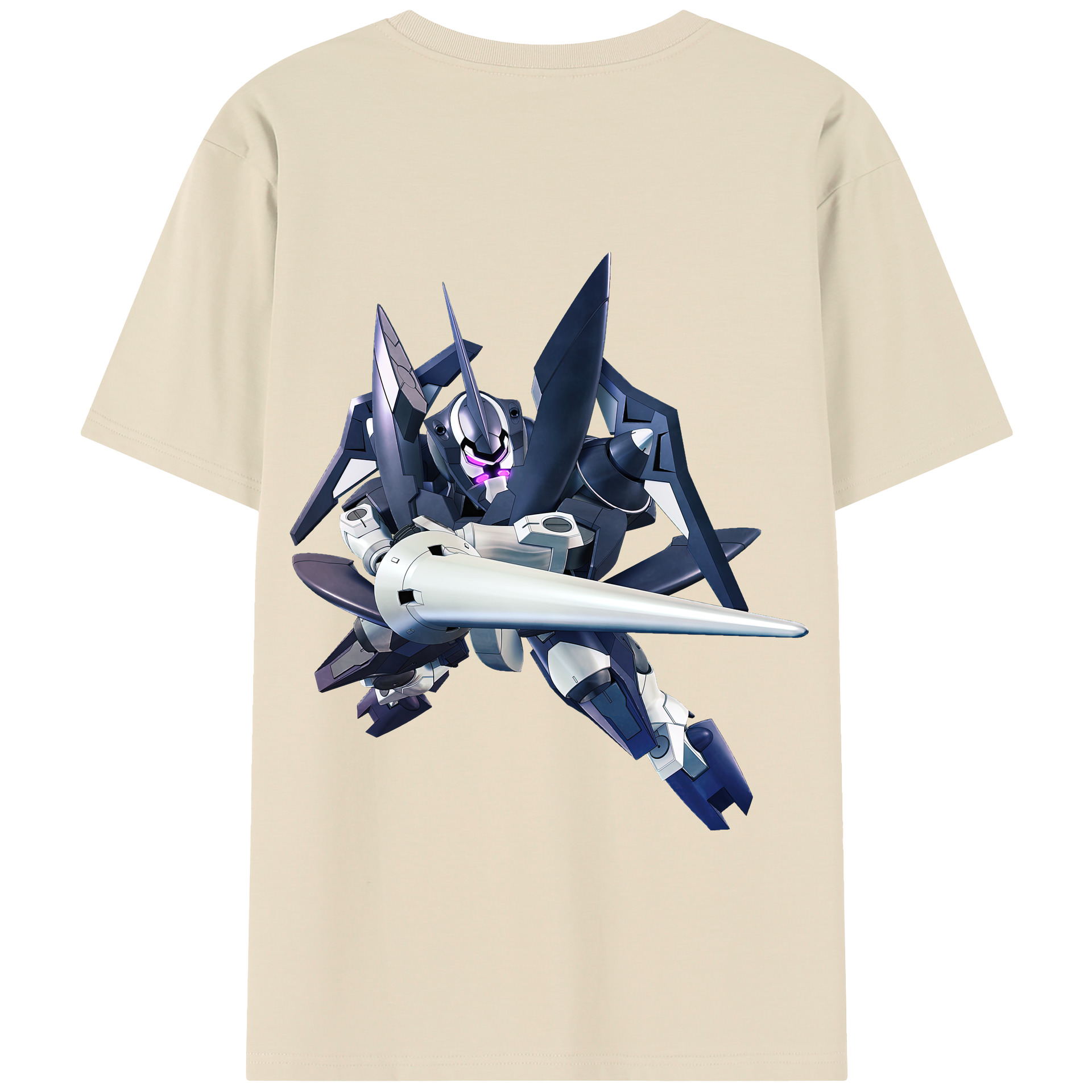 （画像用） 機動戦士ガンダム Mobile Suit Gundam 綿100％半袖Tシャツ（背面プリント）
