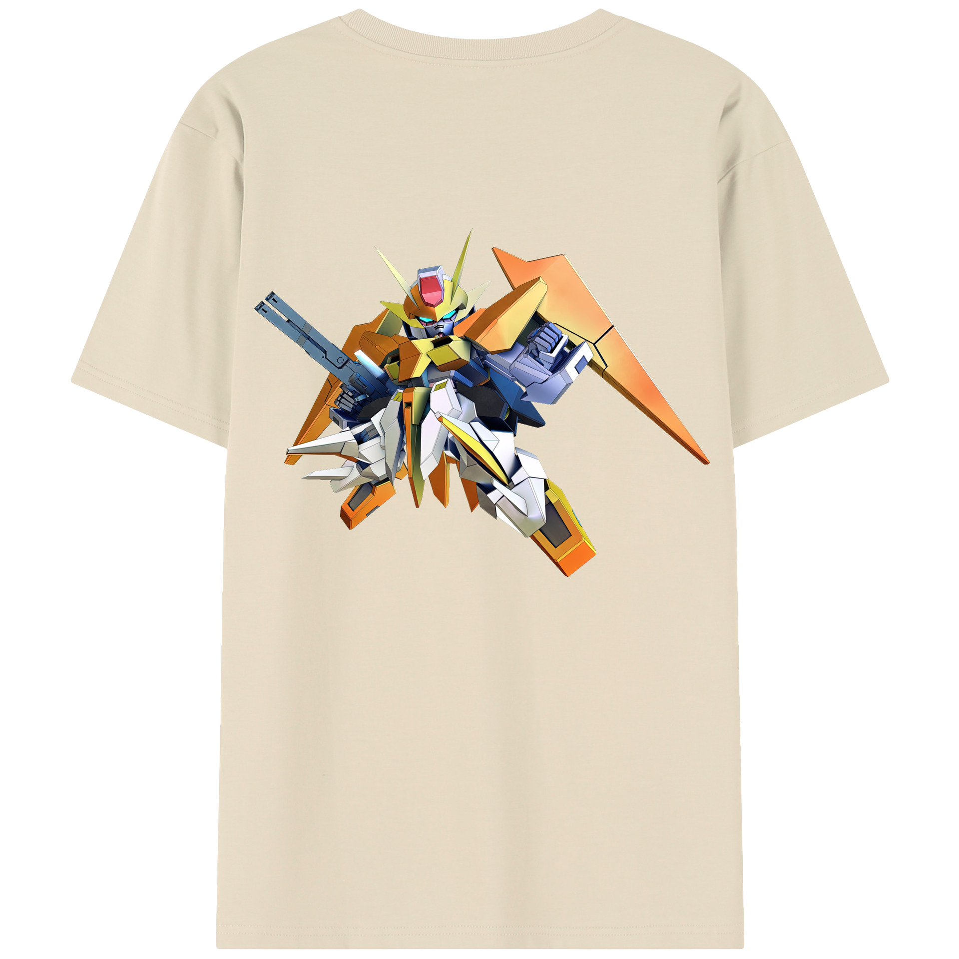 （画像用） 機動戦士ガンダム Mobile Suit Gundam 綿100％半袖Tシャツ（背面プリント）