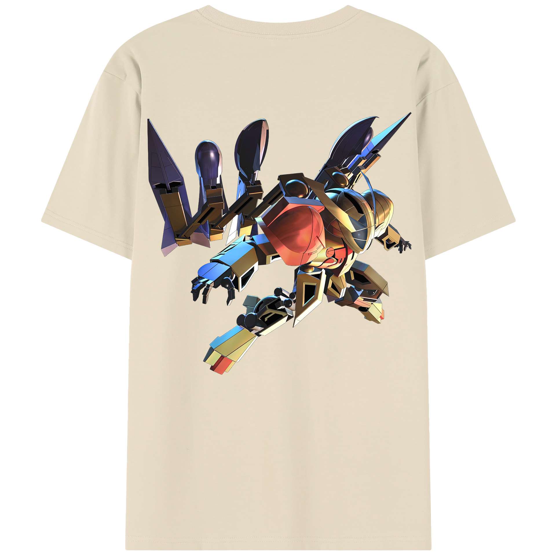 （画像用） 機動戦士ガンダム Mobile Suit Gundam 綿100％半袖Tシャツ（背面プリント）