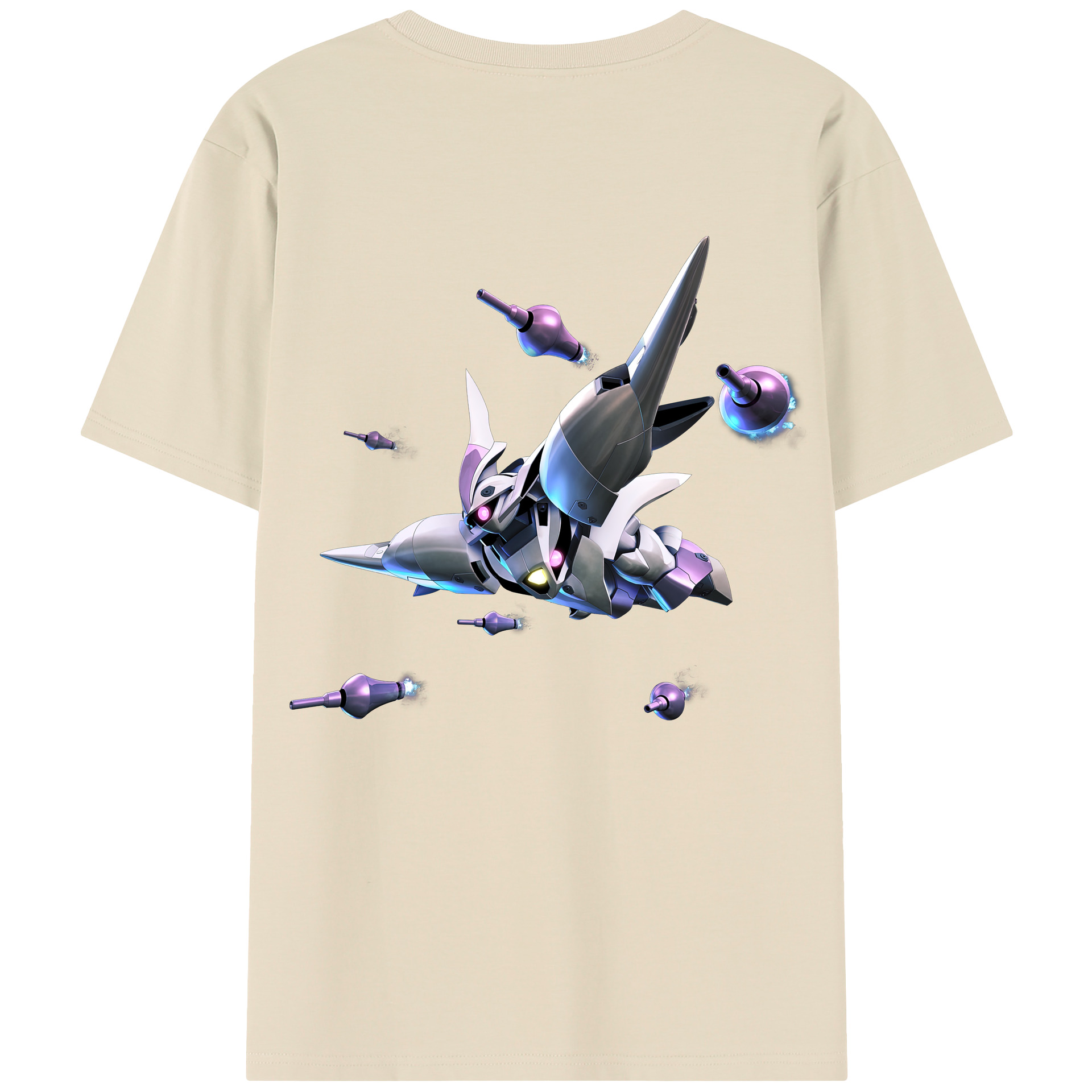 （画像用） 機動戦士ガンダム Mobile Suit Gundam 綿100％半袖Tシャツ（背面プリント）