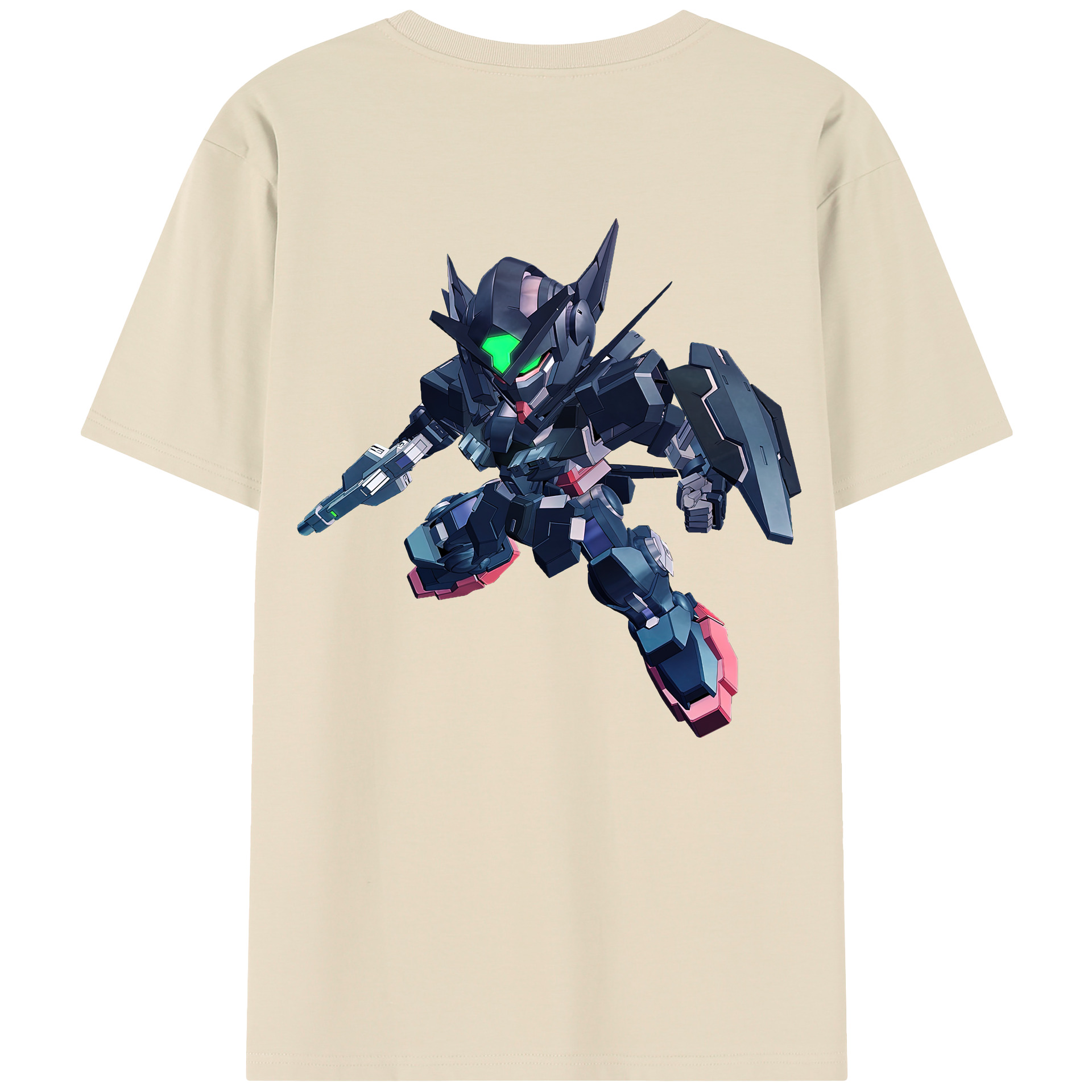 （画像用） 機動戦士ガンダム Mobile Suit Gundam 綿100％半袖Tシャツ（背面プリント）
