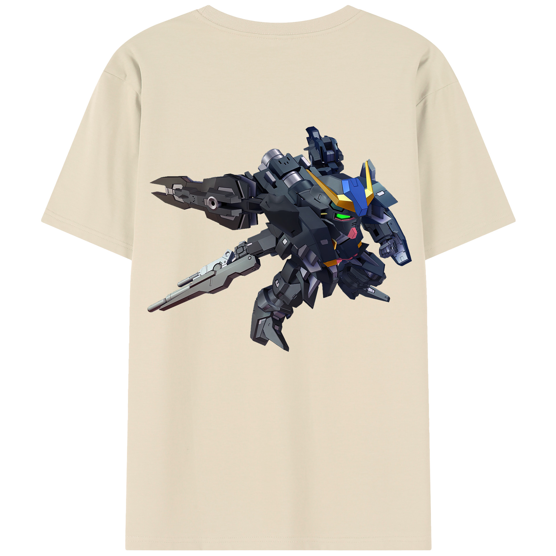 （画像用） 機動戦士ガンダム Mobile Suit Gundam 綿100％半袖Tシャツ（背面プリント）