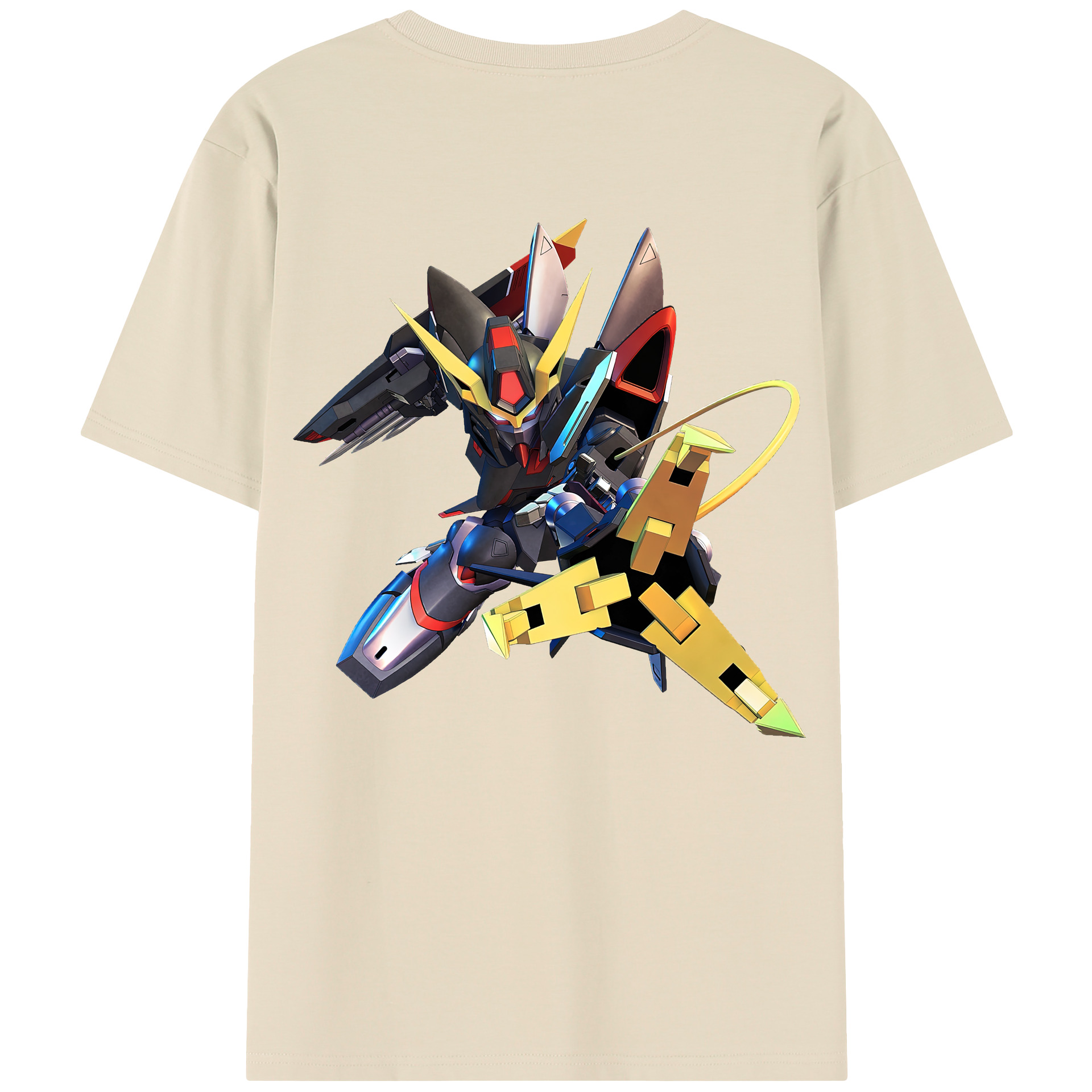 （画像用） 機動戦士ガンダム Mobile Suit Gundam 綿100％半袖Tシャツ（背面プリント）