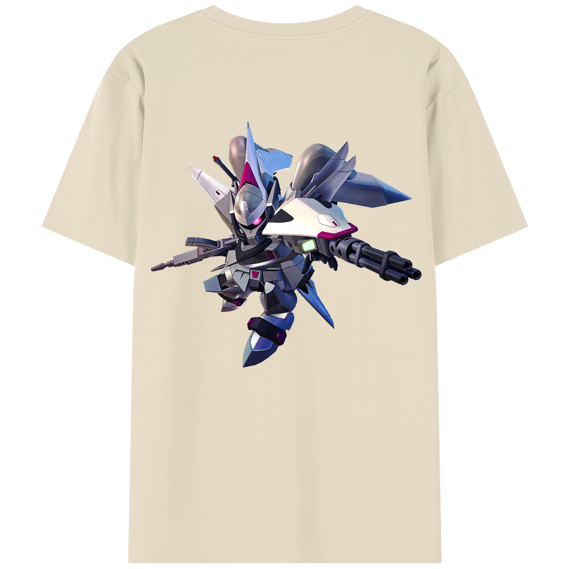 （画像用） 機動戦士ガンダム Mobile Suit Gundam 綿100％半袖Tシャツ（背面プリント）