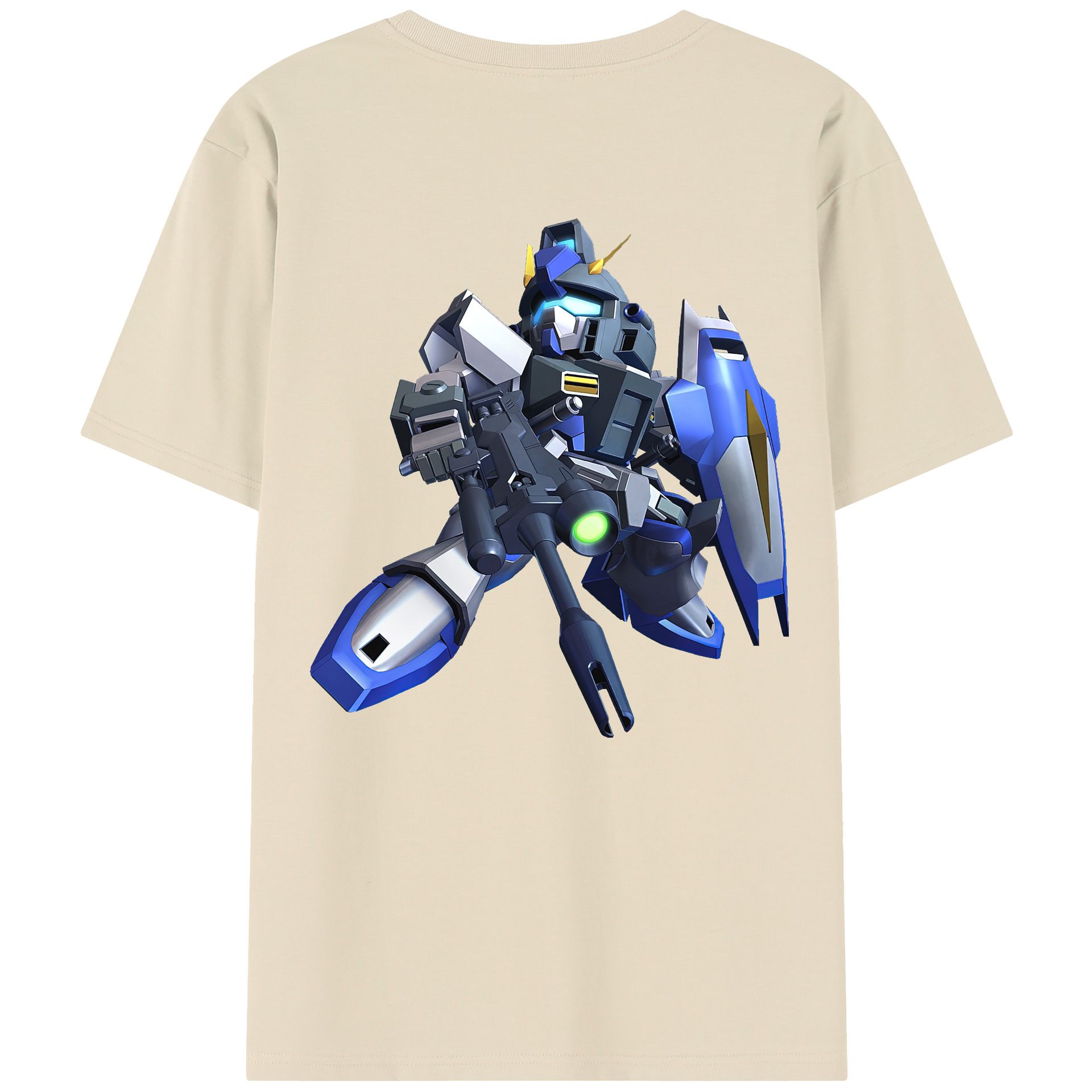 （画像用） 機動戦士ガンダム Mobile Suit Gundam 綿100％半袖Tシャツ（背面プリント）
