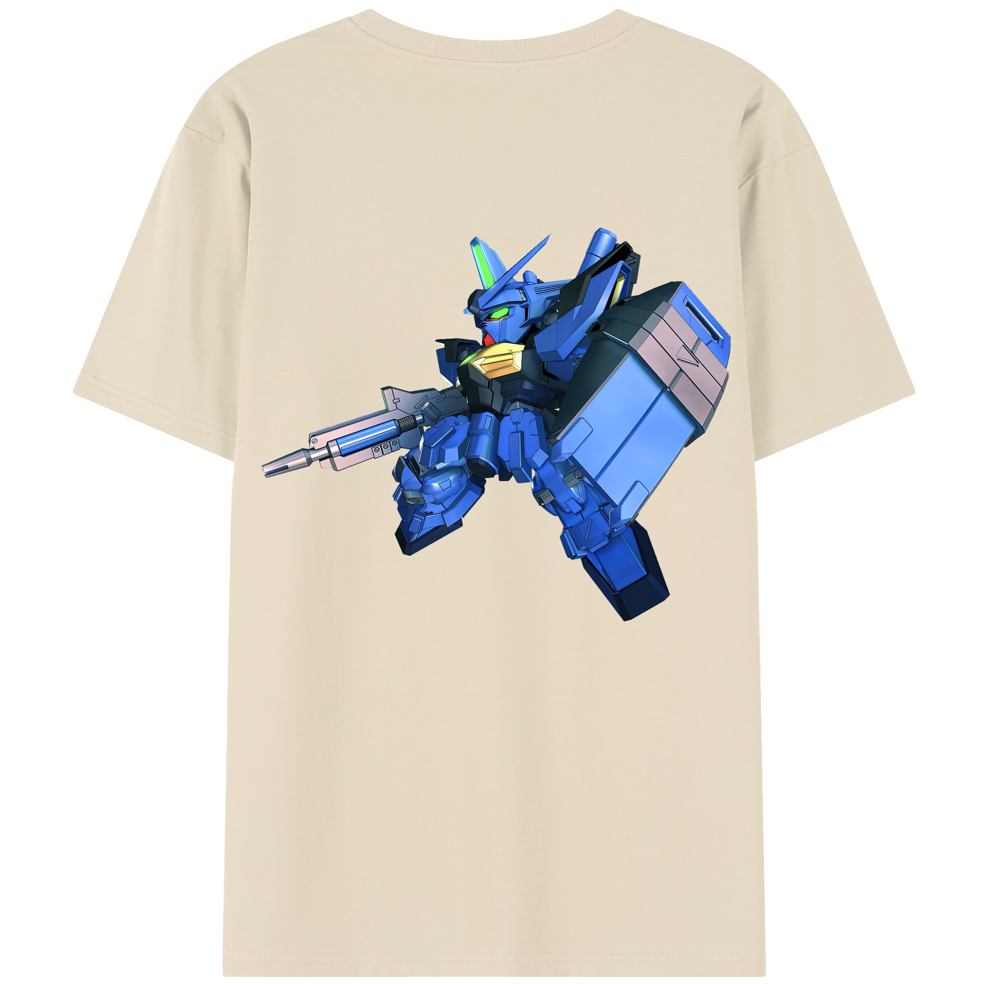 （画像用） 機動戦士ガンダム Mobile Suit Gundam 綿100％半袖Tシャツ（背面プリント）