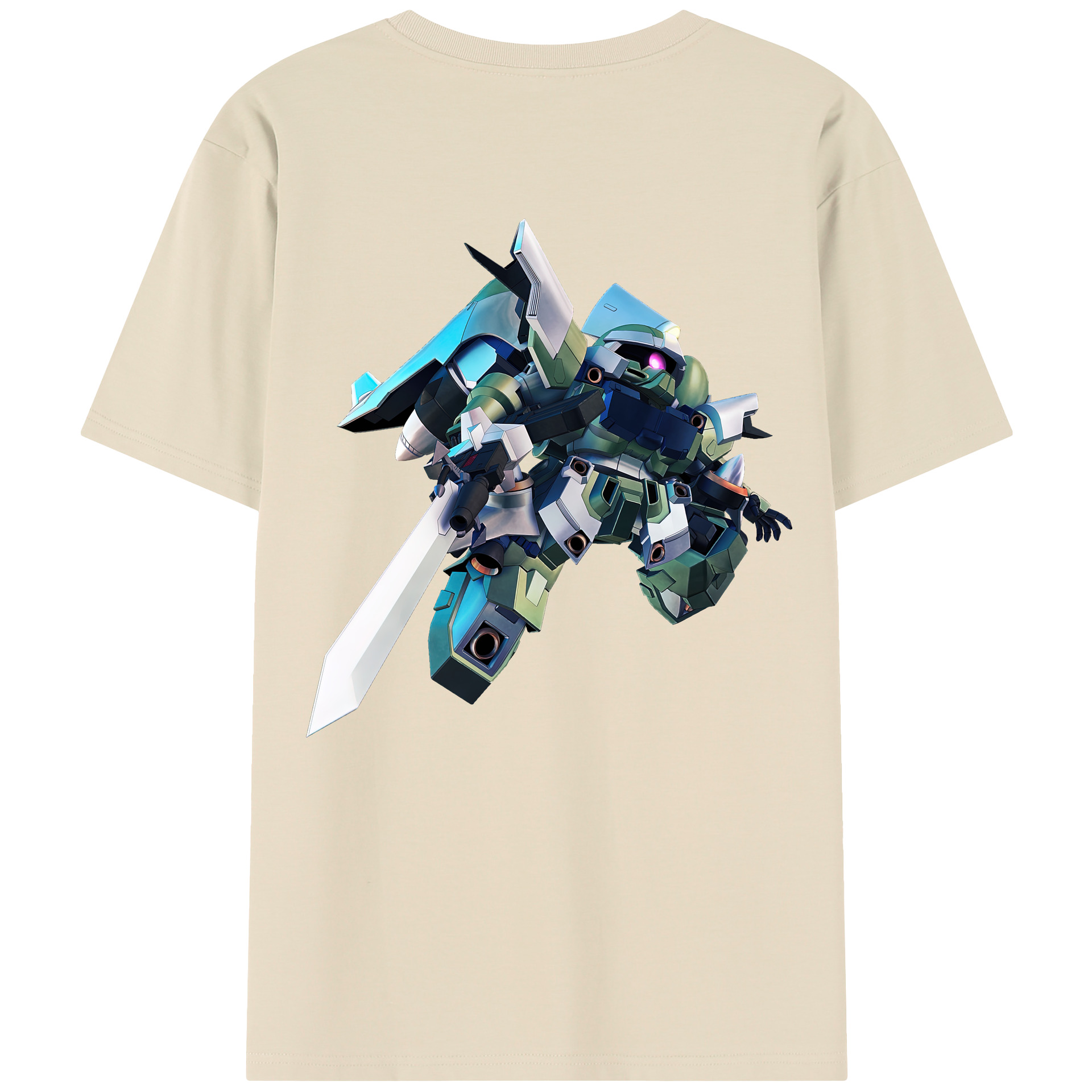 （画像用） 機動戦士ガンダム Mobile Suit Gundam 綿100％半袖Tシャツ（背面プリント）