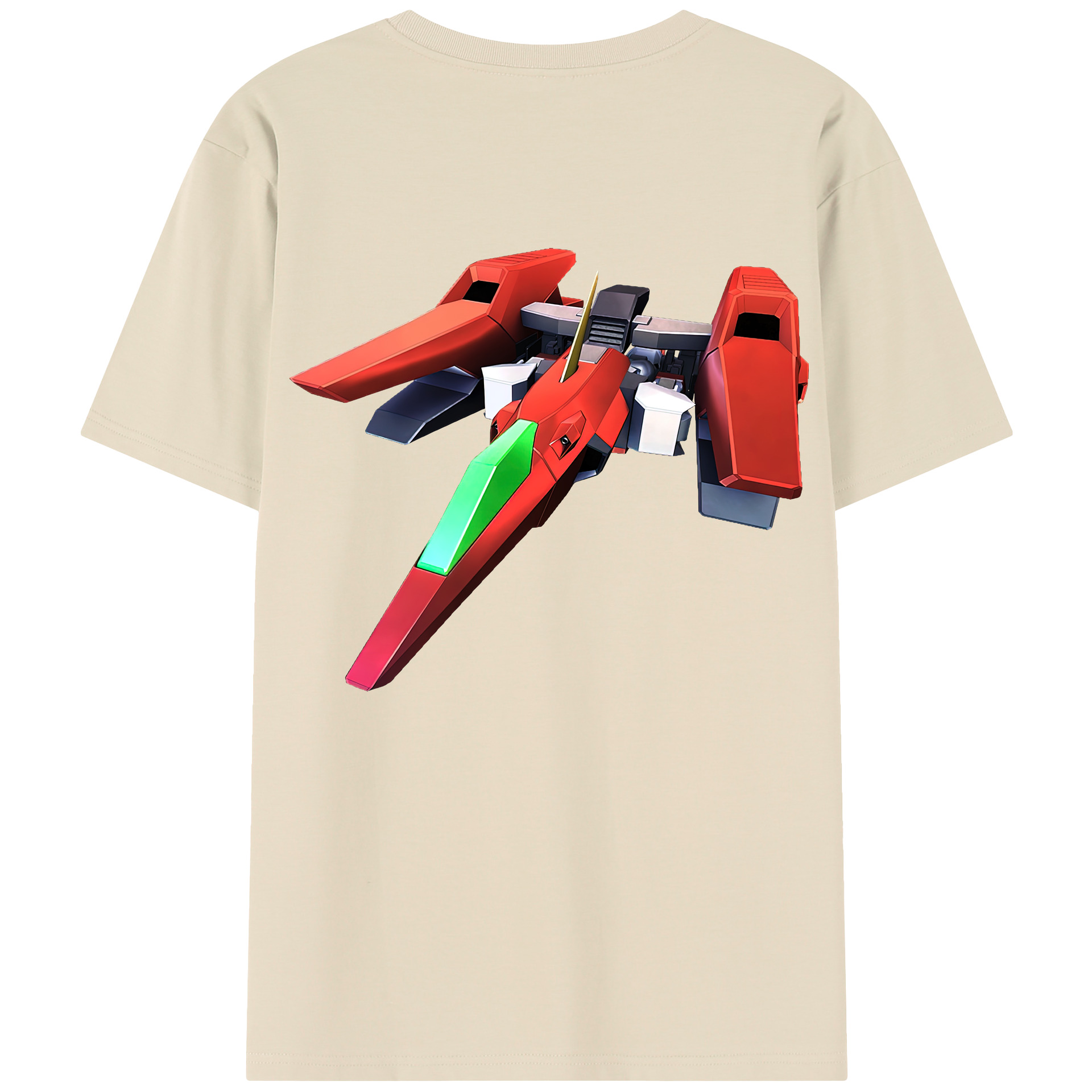 （画像用） 機動戦士ガンダム Mobile Suit Gundam 綿100％半袖Tシャツ（背面プリント）