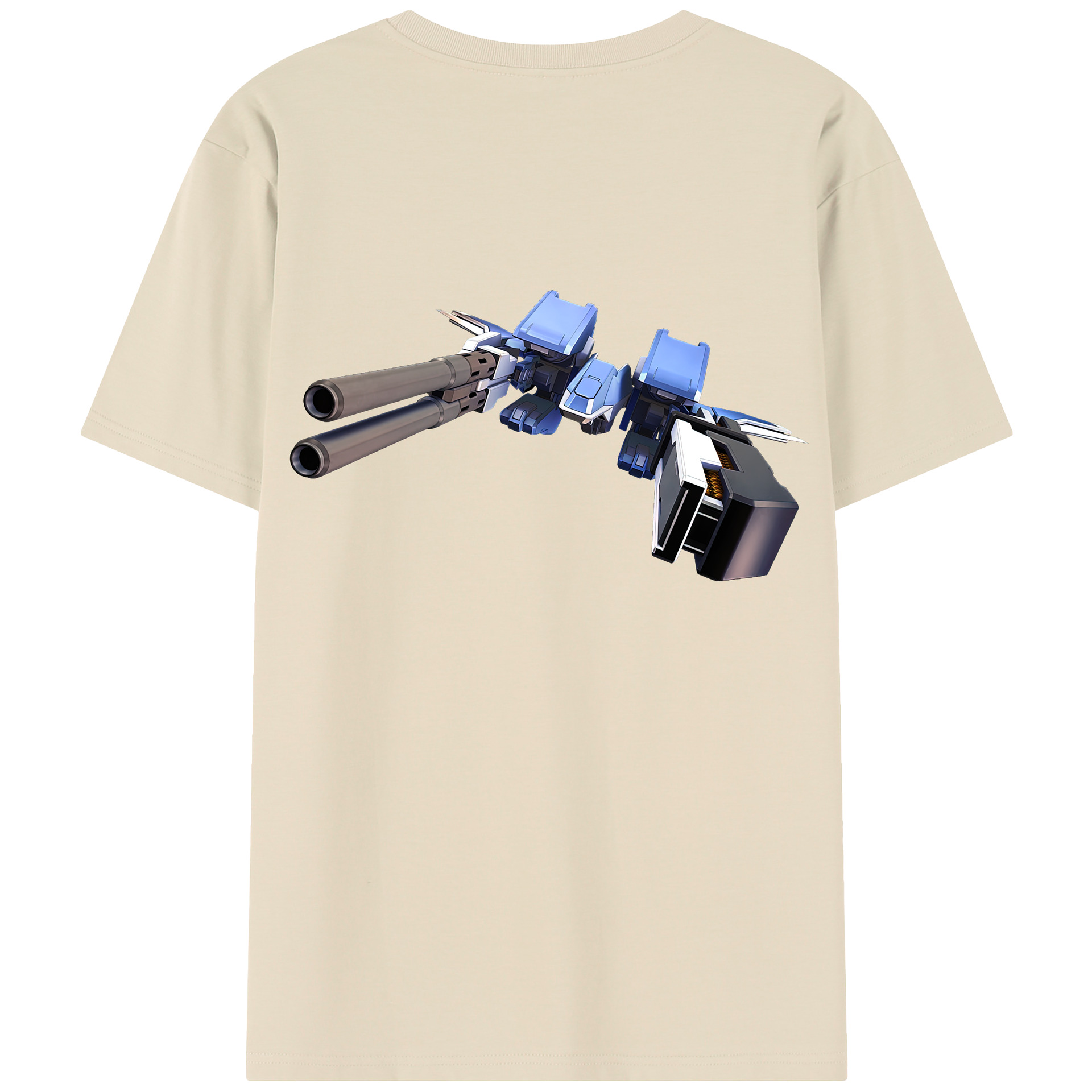 （画像用） 機動戦士ガンダム Mobile Suit Gundam 綿100％半袖Tシャツ（背面プリント）