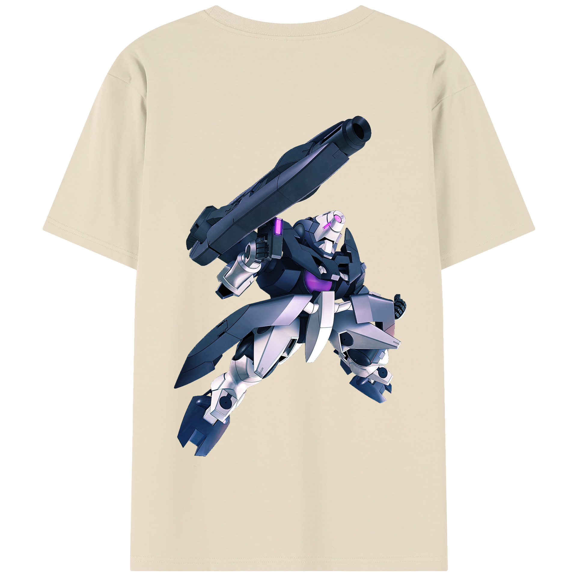 （画像用） 機動戦士ガンダム Mobile Suit Gundam 綿100％半袖Tシャツ（背面プリント）