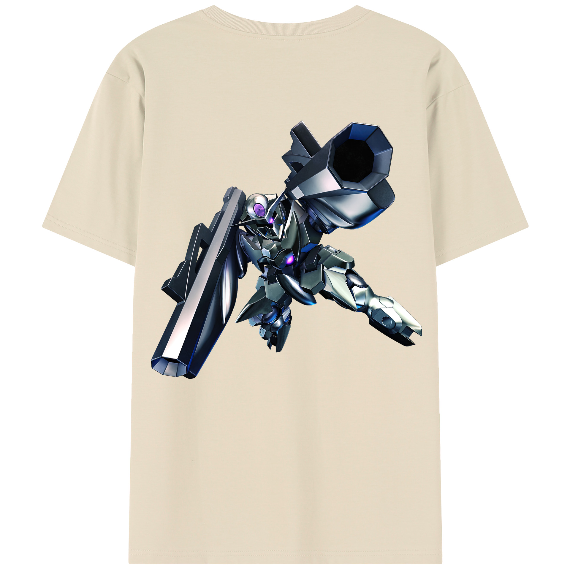 （画像用） 機動戦士ガンダム Mobile Suit Gundam 綿100％半袖Tシャツ（背面プリント）