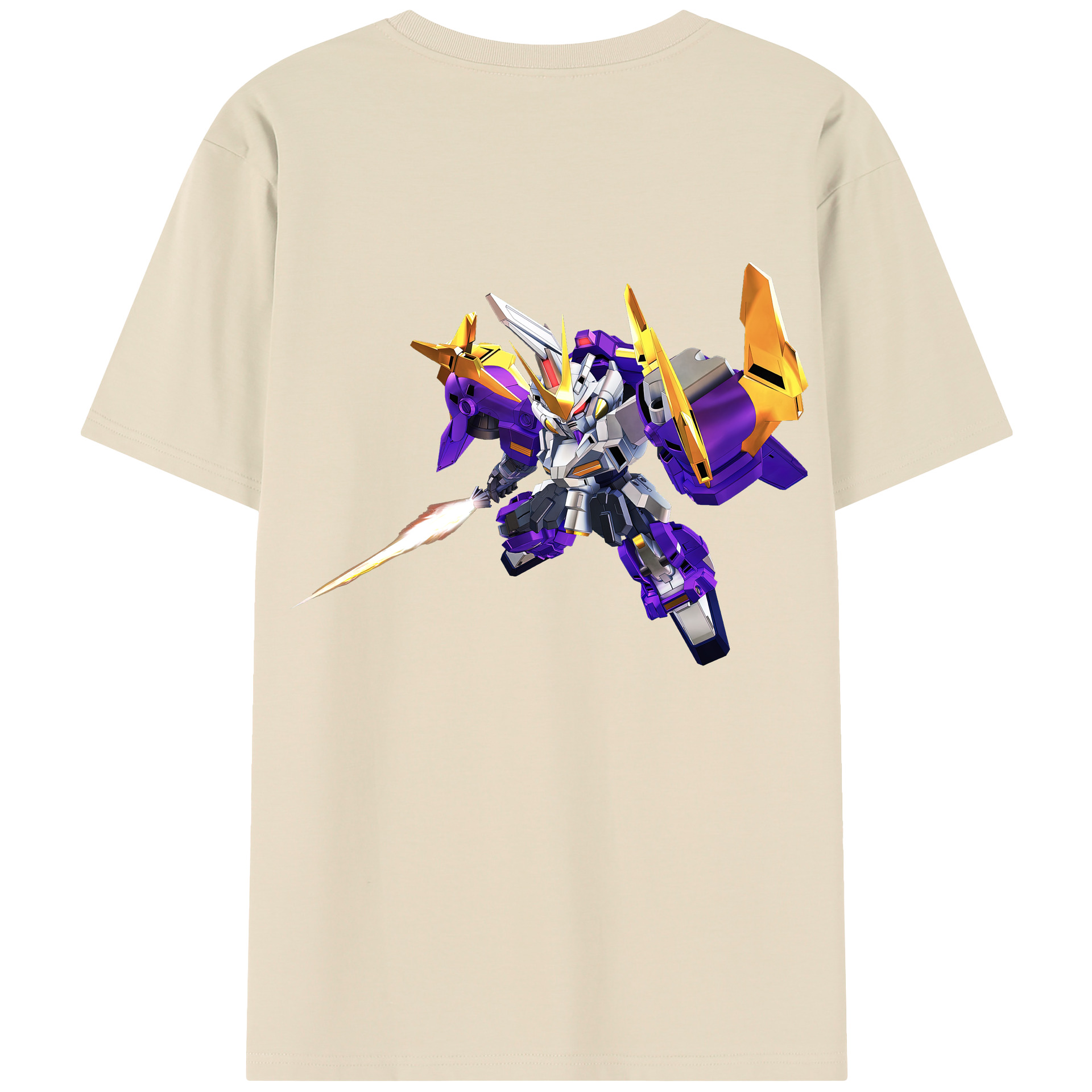 （画像用） 機動戦士ガンダム Mobile Suit Gundam 綿100％半袖Tシャツ（背面プリント）