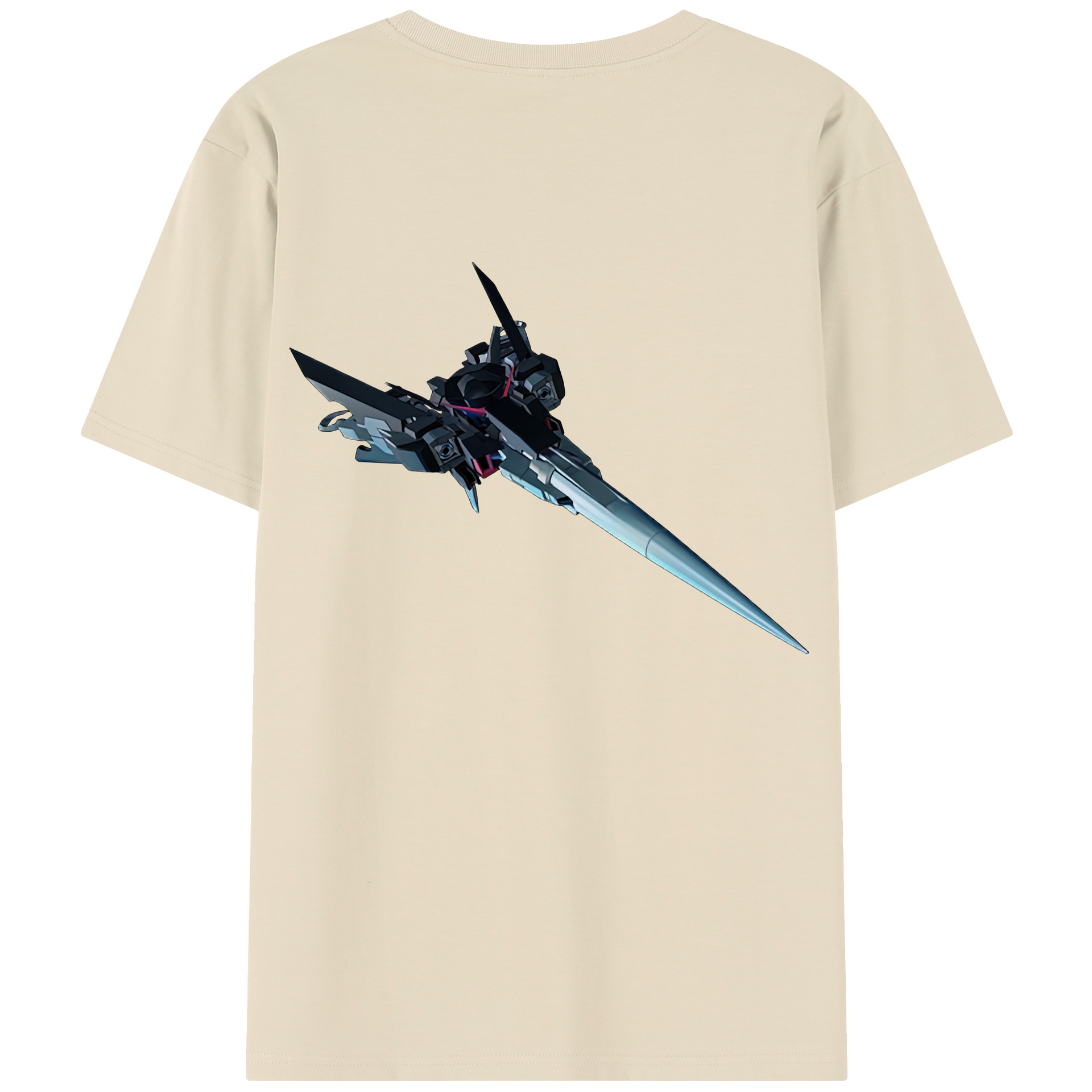 （画像用） 機動戦士ガンダム Mobile Suit Gundam 綿100％半袖Tシャツ（背面プリント）